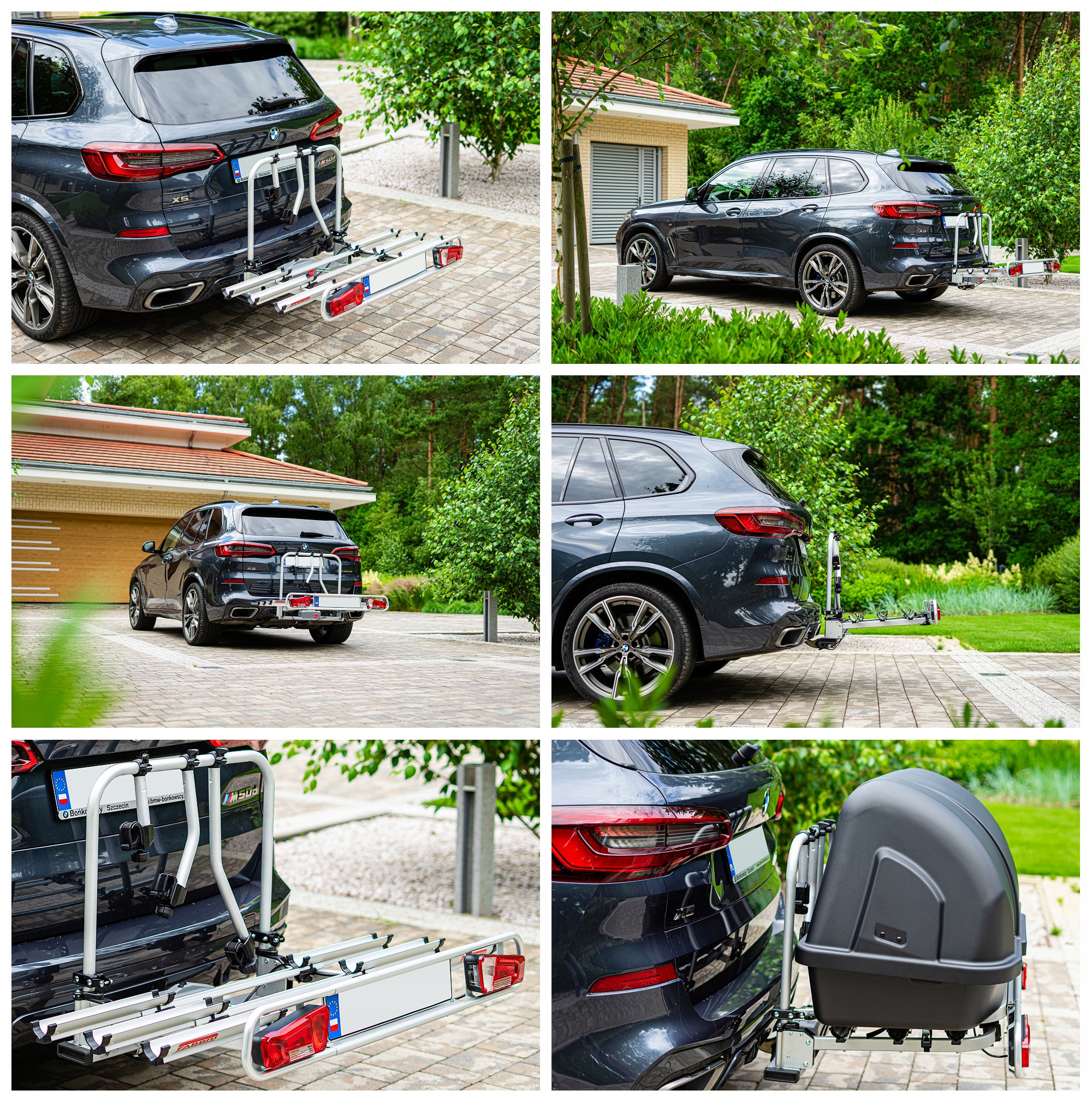 BAGAZNIK ROWEROWY NA HAK UCHYLANY UCHWYT 4 ROWERY Number of bicycles 4