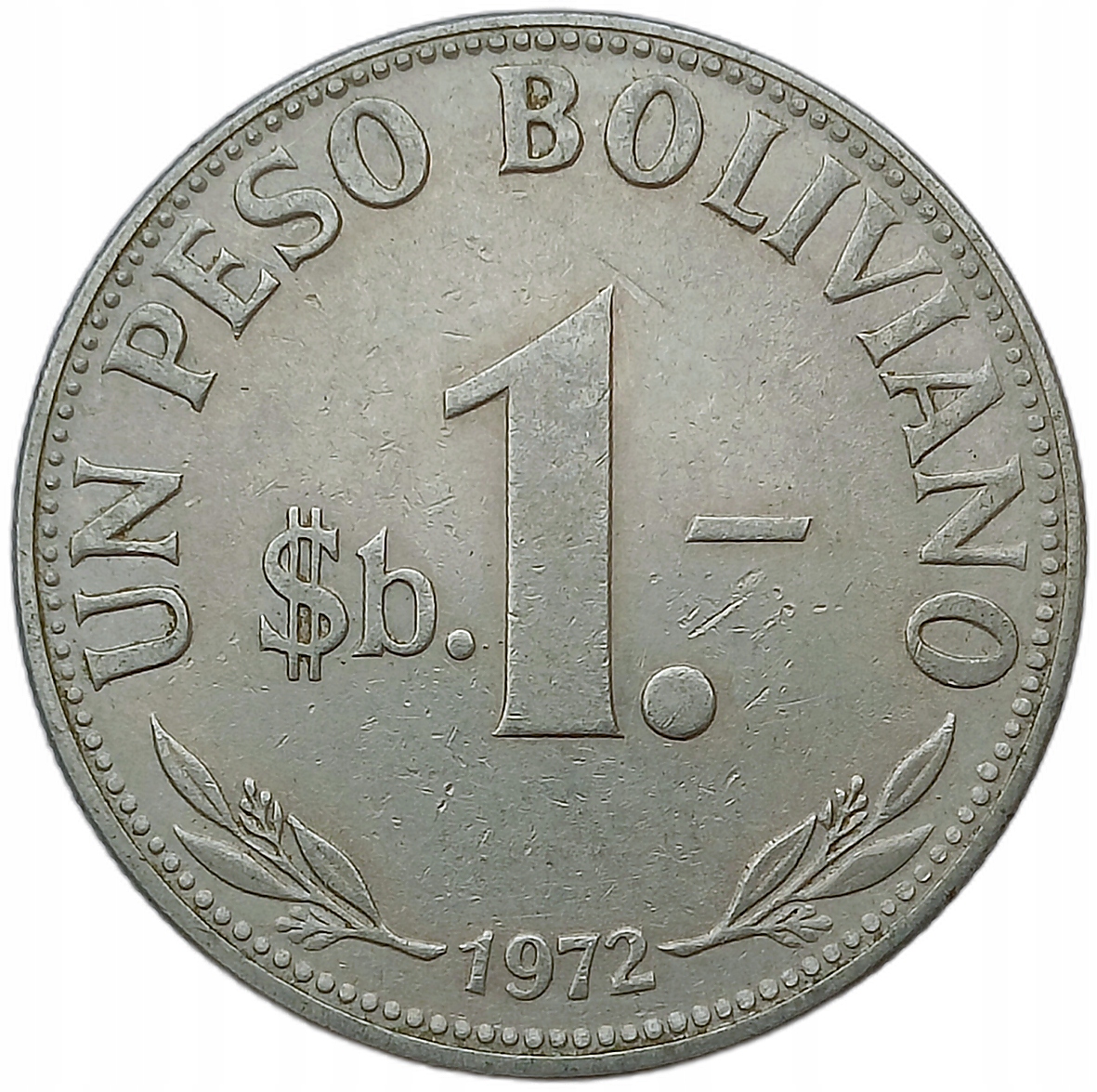BOLIWIA 1 BOLIVIANO 1972 46G1