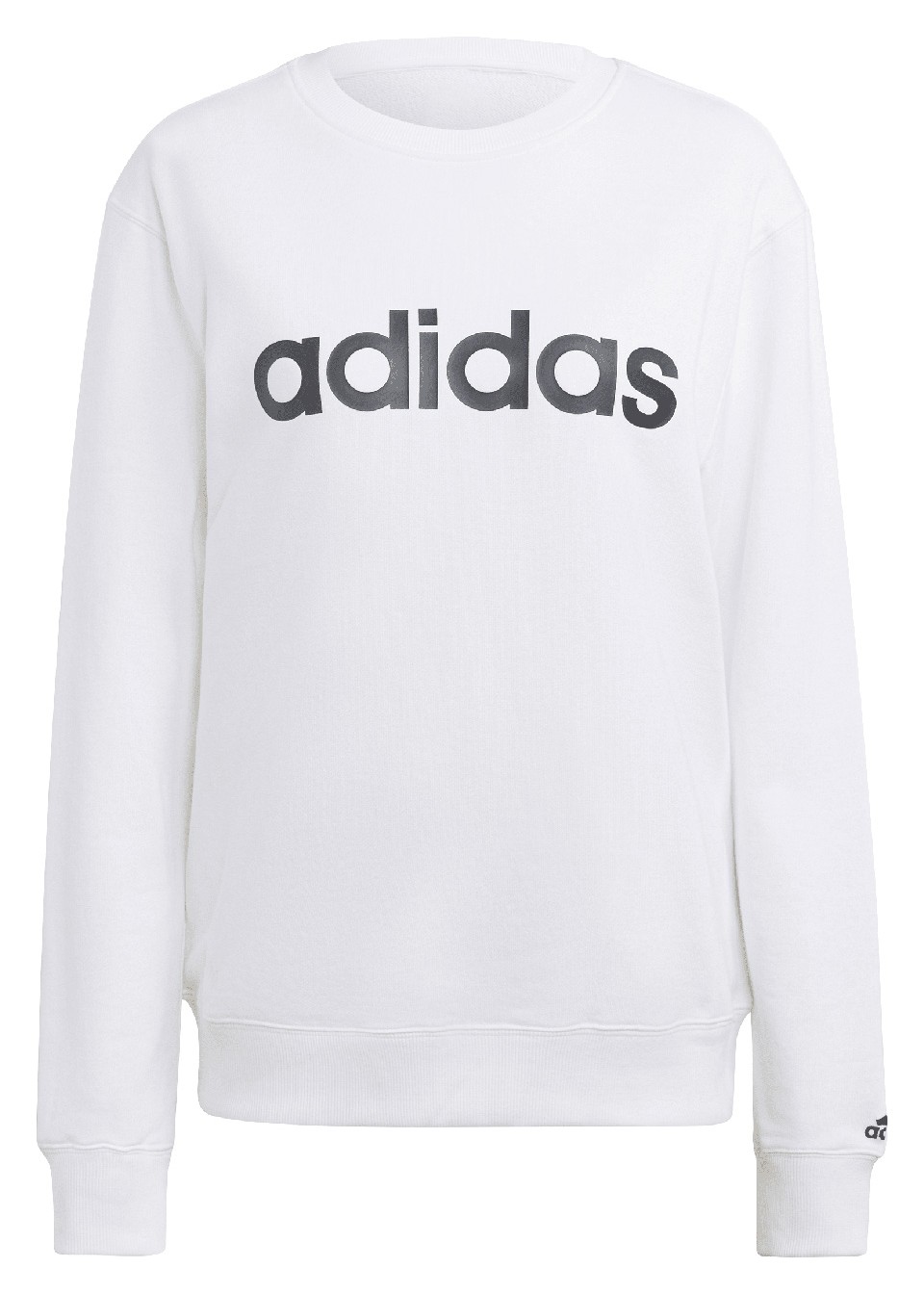 Mikina Adidas Essentials Linear French Terry bílá IC6879 vel. L