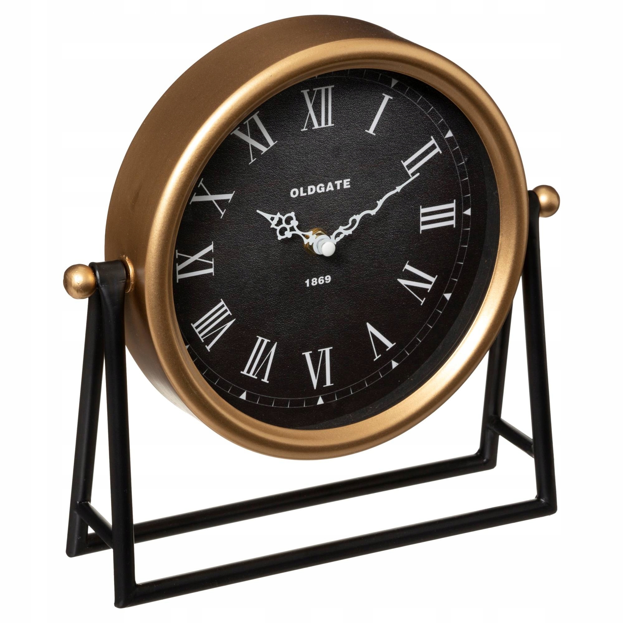 

Zegar stojący metalowy wyjątkowy 27 cm