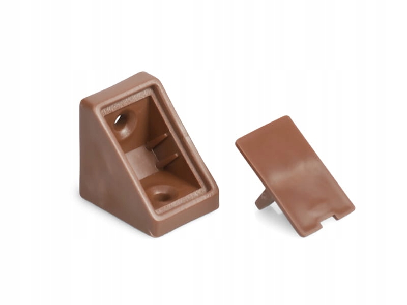 

Kątowniki montażowe z zaślepką brąz 100 szt