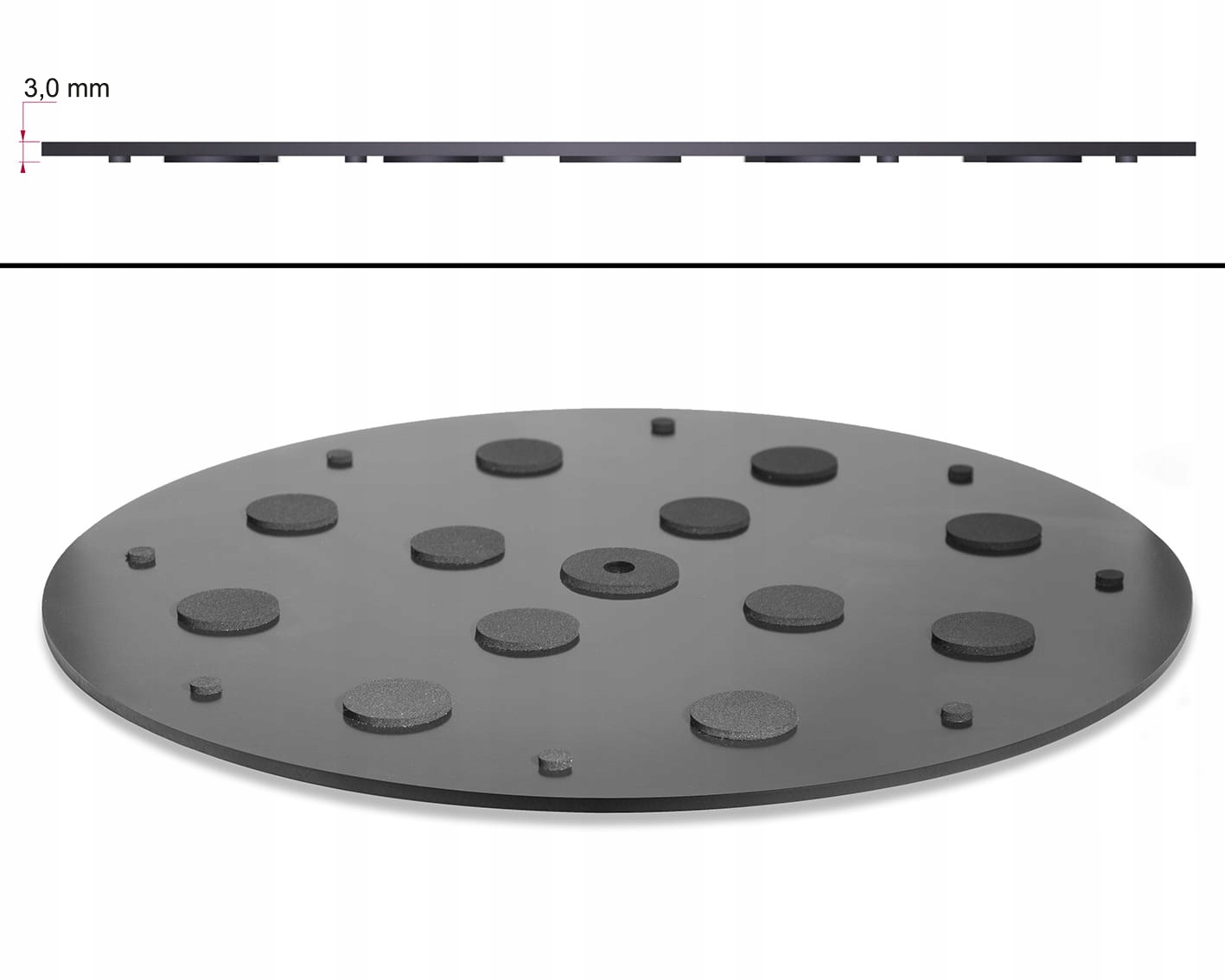 Sonická Podložka na gramofon 3 mm oboustranná Vinylspot