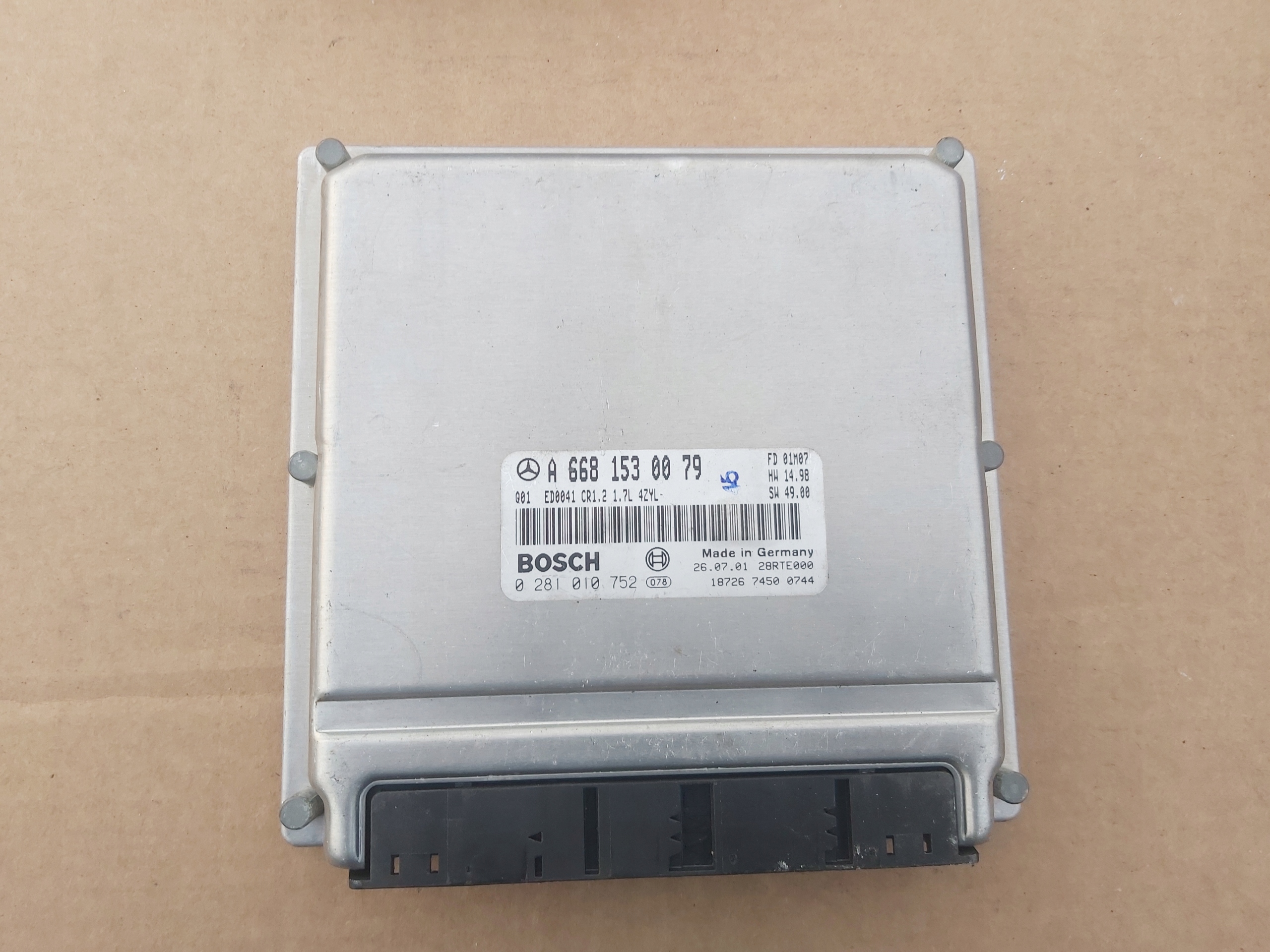 computer control unit of the engine 6681530079 MERCEDES W168 1.7CDI