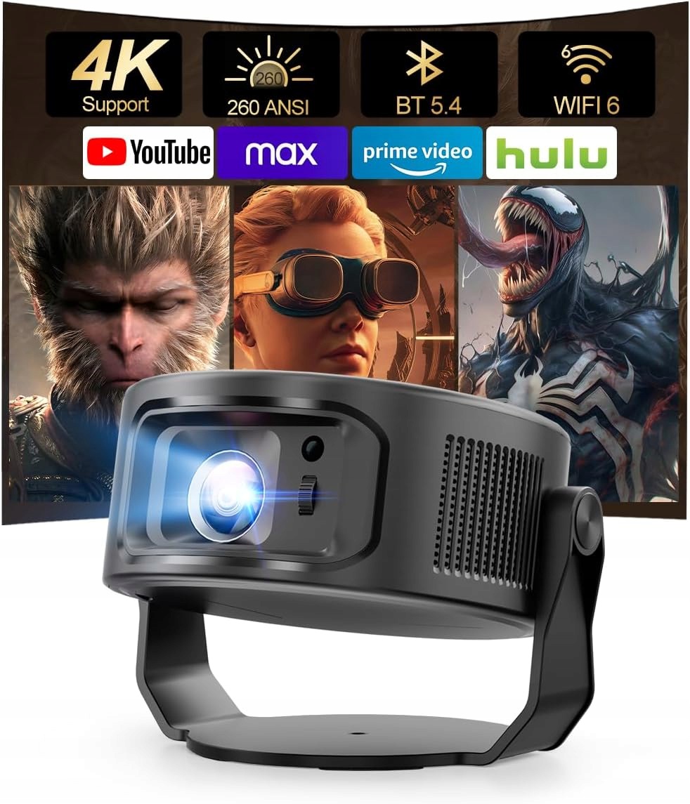Projektor Rzutnik Magcubic HY300Max Android 14,Bluetooth 5.4, Keystone,