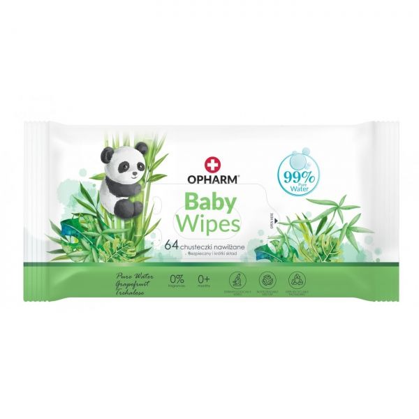 Chusteczki nawilżane dla dziecka Opharm Baby Wipes Waga produktu z opakowaniem jednostkowym 0.2 kg