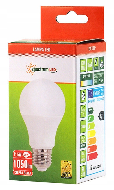 

Spectrum żarówka kulka E27 11, 5W energooszczędna