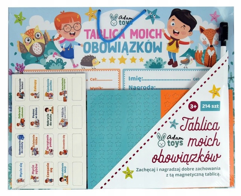 

Tablica obowiązków Magnetyczna Motywacyjna dzieci