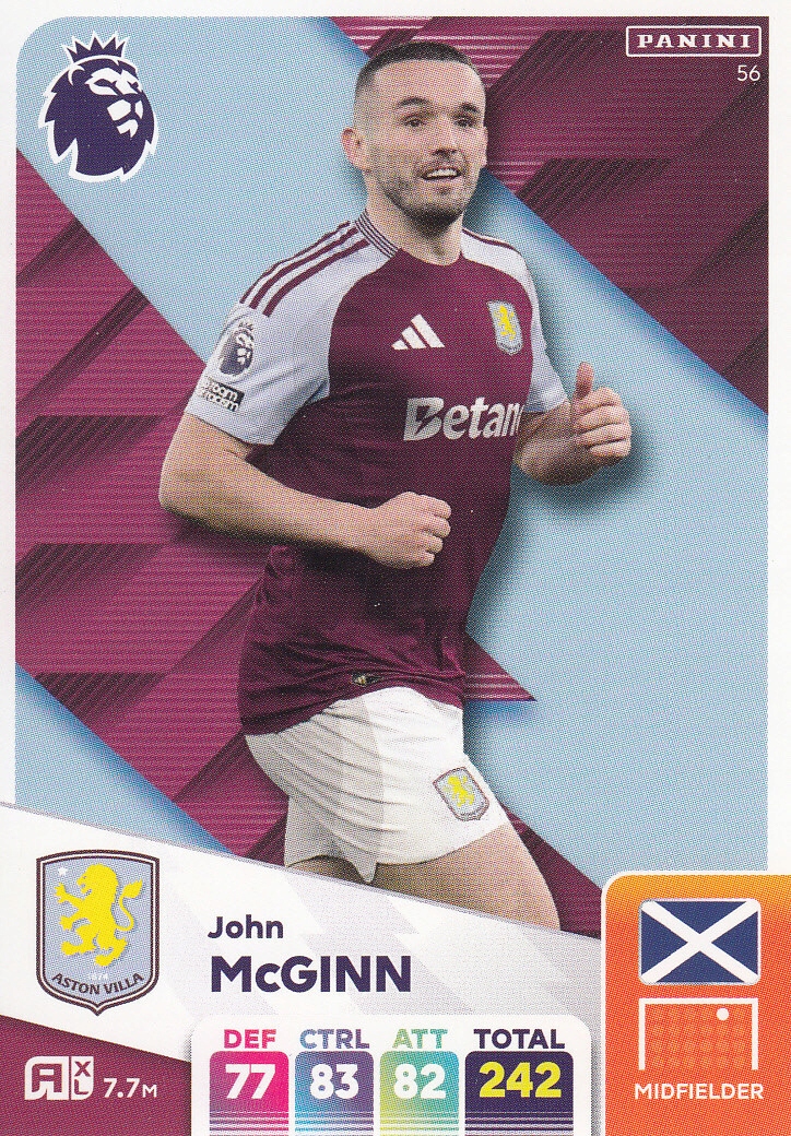 Premier League 2025 Base Card John McGinn 56