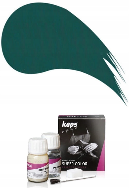 SUPER COLOR 25 ML+ PREPARER 25 ML CIEMNOZIELONY - KAPS PROFESSIONAL