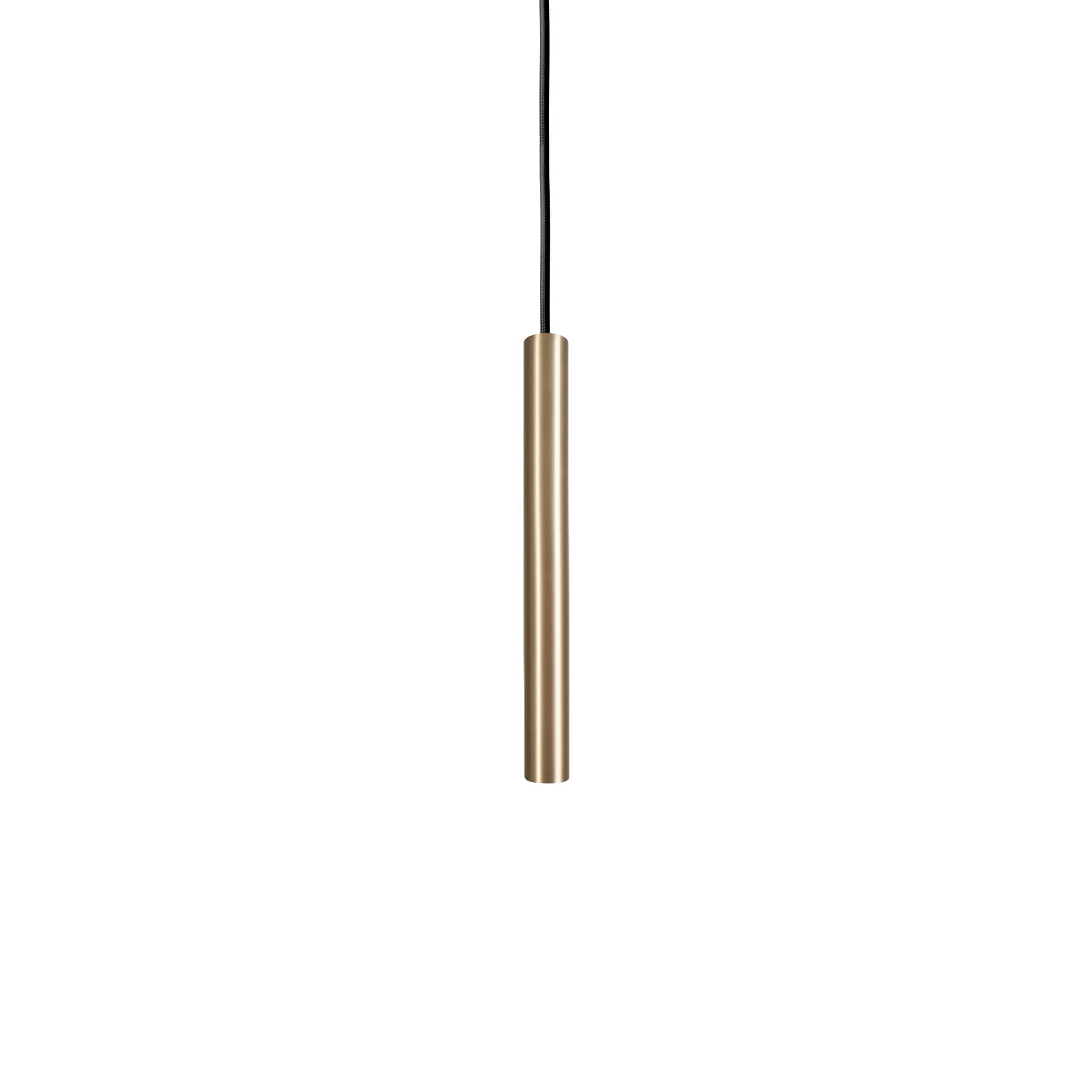Závesná bodová lampa čierna mosadzná tuba nad barový stôl Laser Nowodvorski