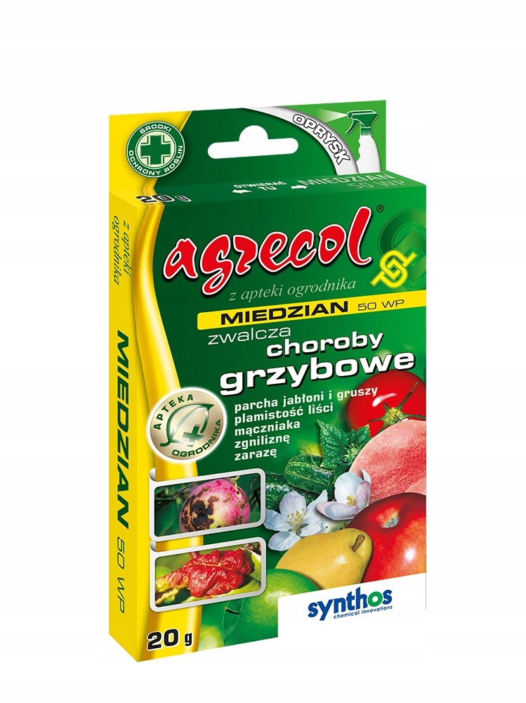 

Miedzian 50 Wp na choroby grzybowe 20g Agrecol