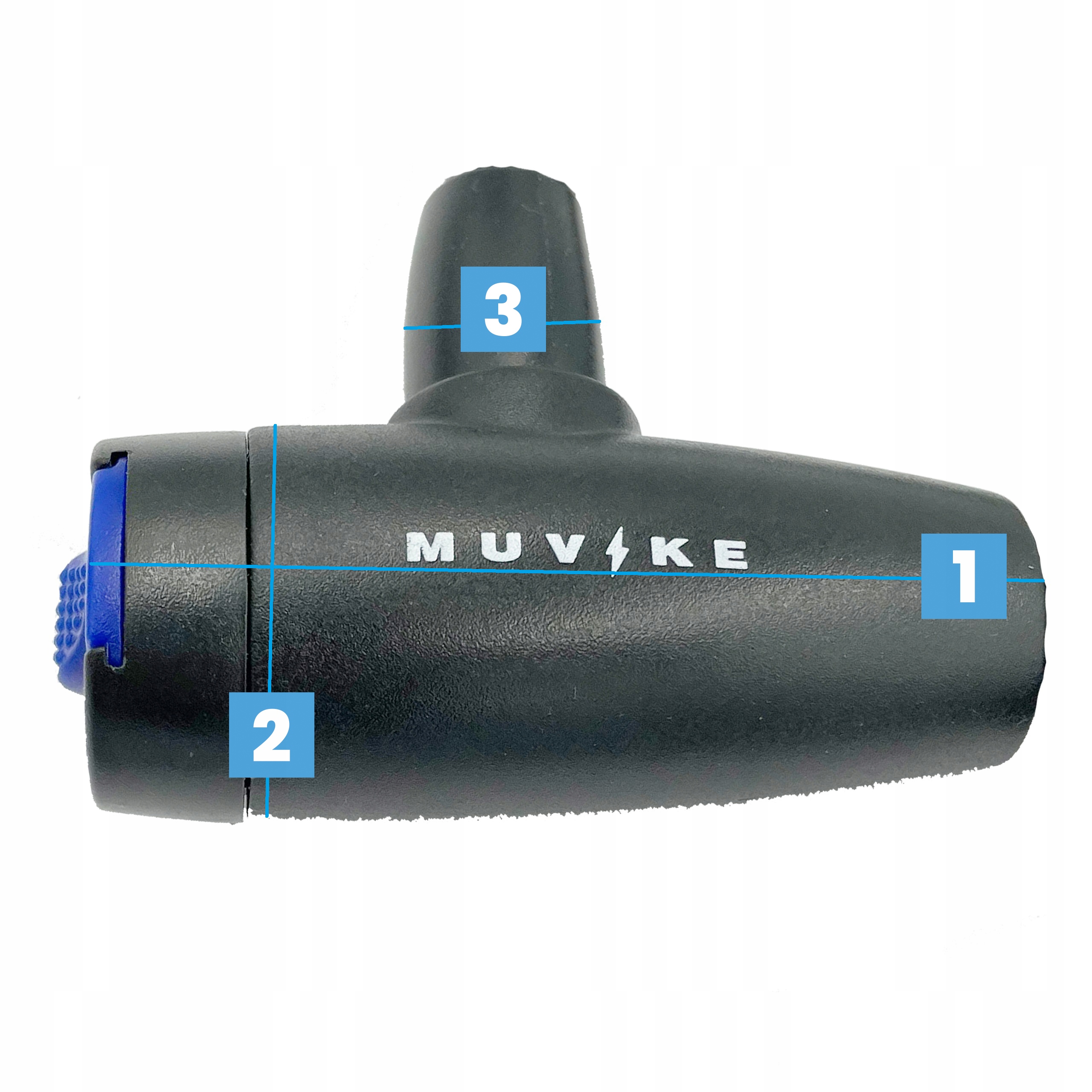 ZAPIĘCIE ROWEROWE LINKA ZAPIĘCIE DO ROWERU NA KLUCZ MUVIKE FLEX 1800/12K Średnica 12 mm