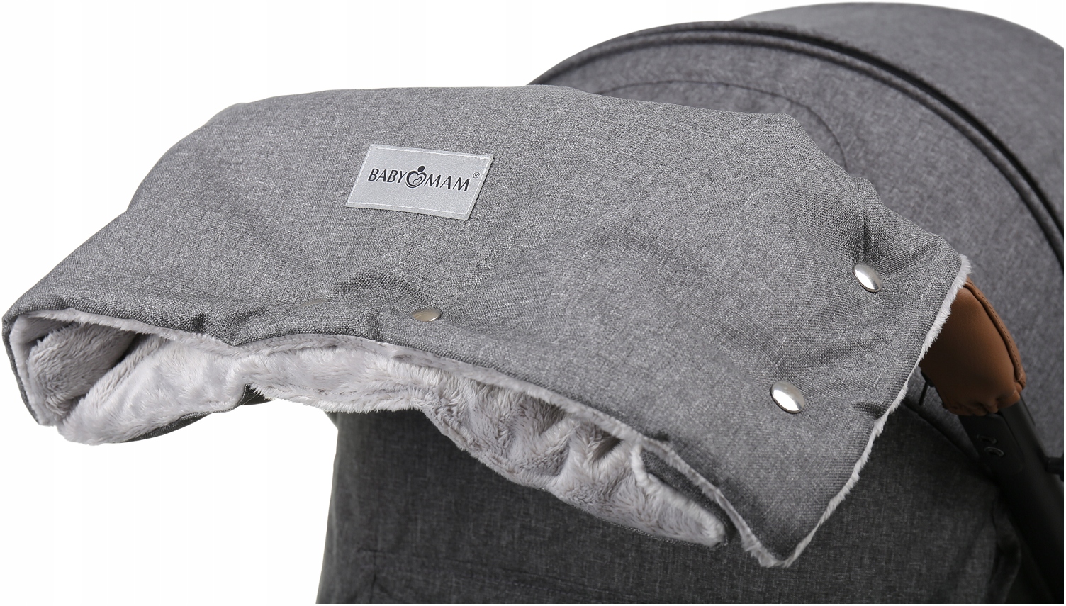 MUFKA DO WÓZKA OCIEPLANA RĘKAWICA NA SANKI PREMIUM BABYMAM
