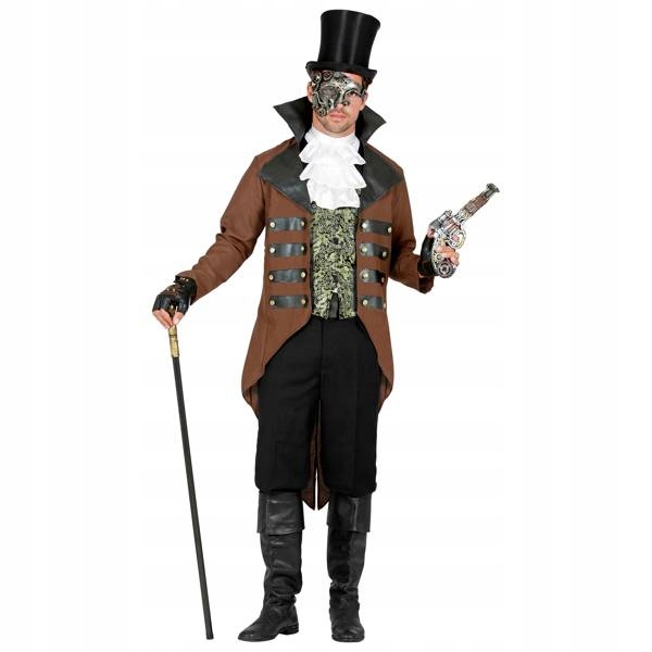 Kostým Frak Pánský Steampunk Vesta Žabák Převlek Karneval M/L