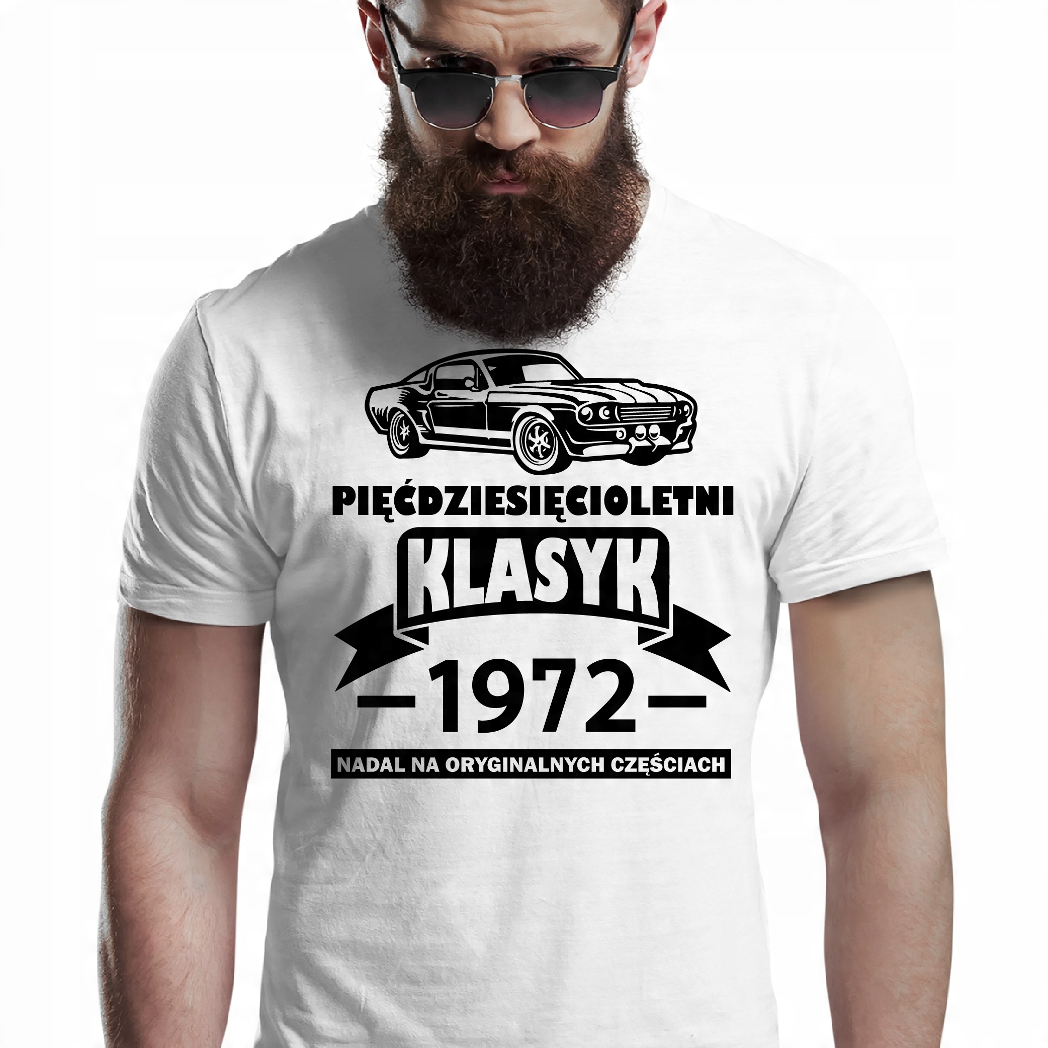 

T-shirt Na 50 Urodziny Samochód Klasyk L