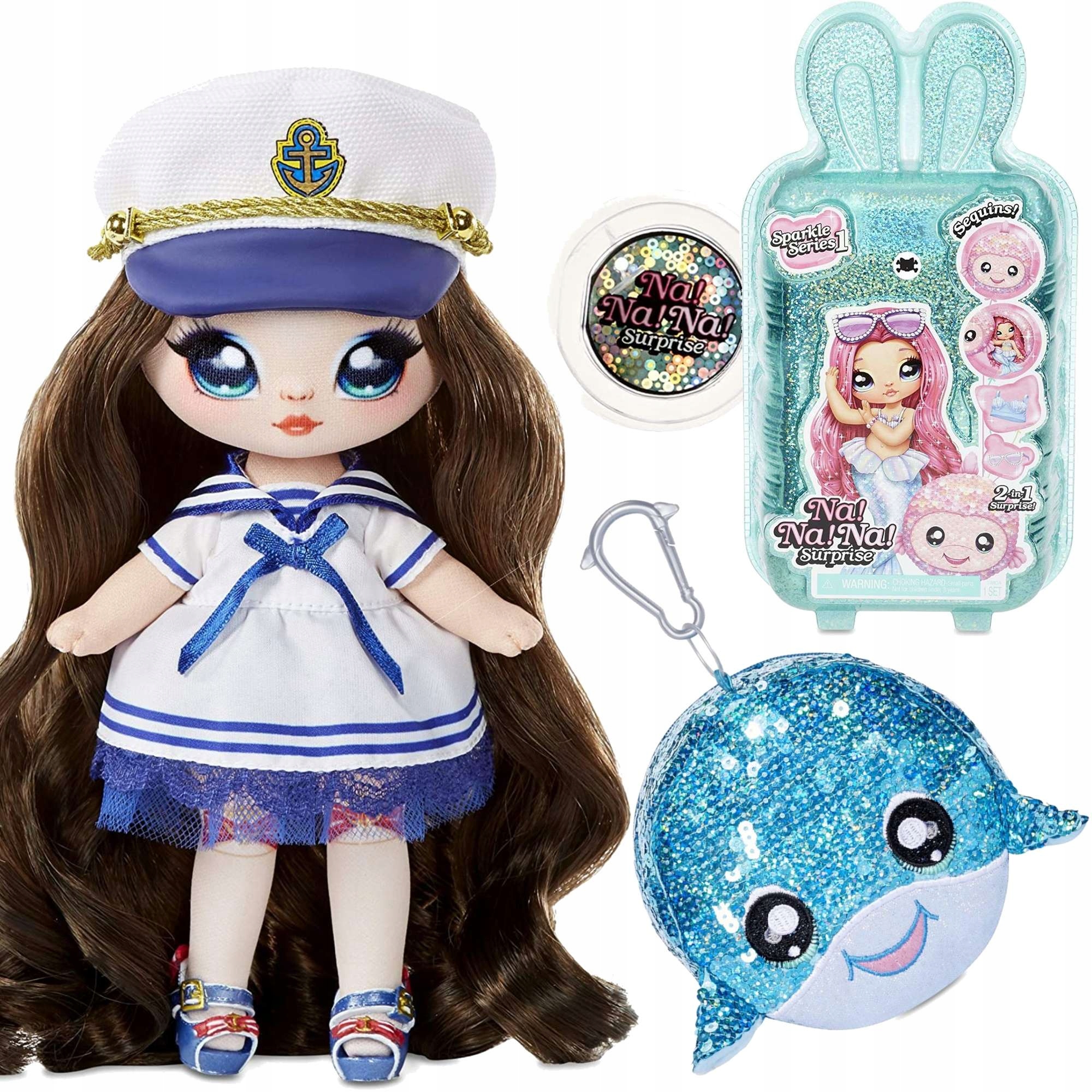 

Nanana Surprise Lalka Sailor Blu +brelok S1 Cekiny