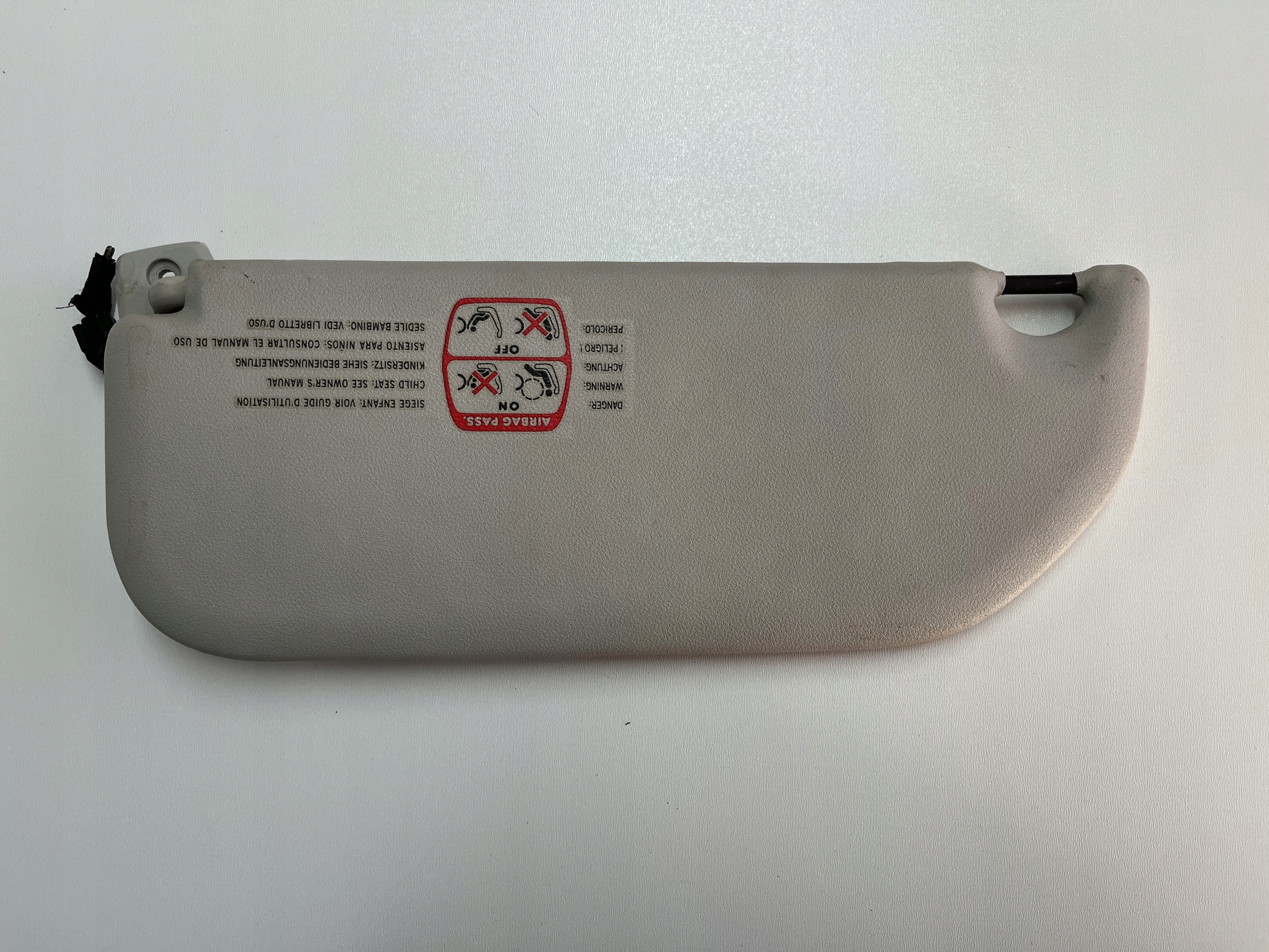 visor right PODSWIETLANY Citroen C2 C3 cover visor 02-09r.