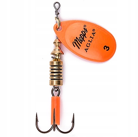 Cuiller Tournante Mepps Aglia-E Orange Fluo - Integral Pêche - Foto 12