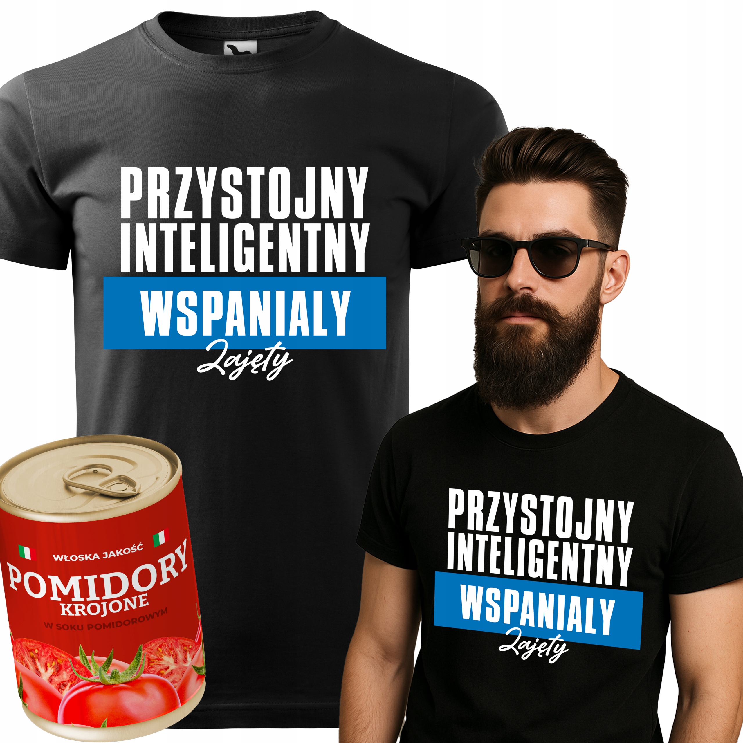 Tričko V Plechovce Černé Pánské Dárek Den Chlapců Pohledný Zaneprázdněný XL