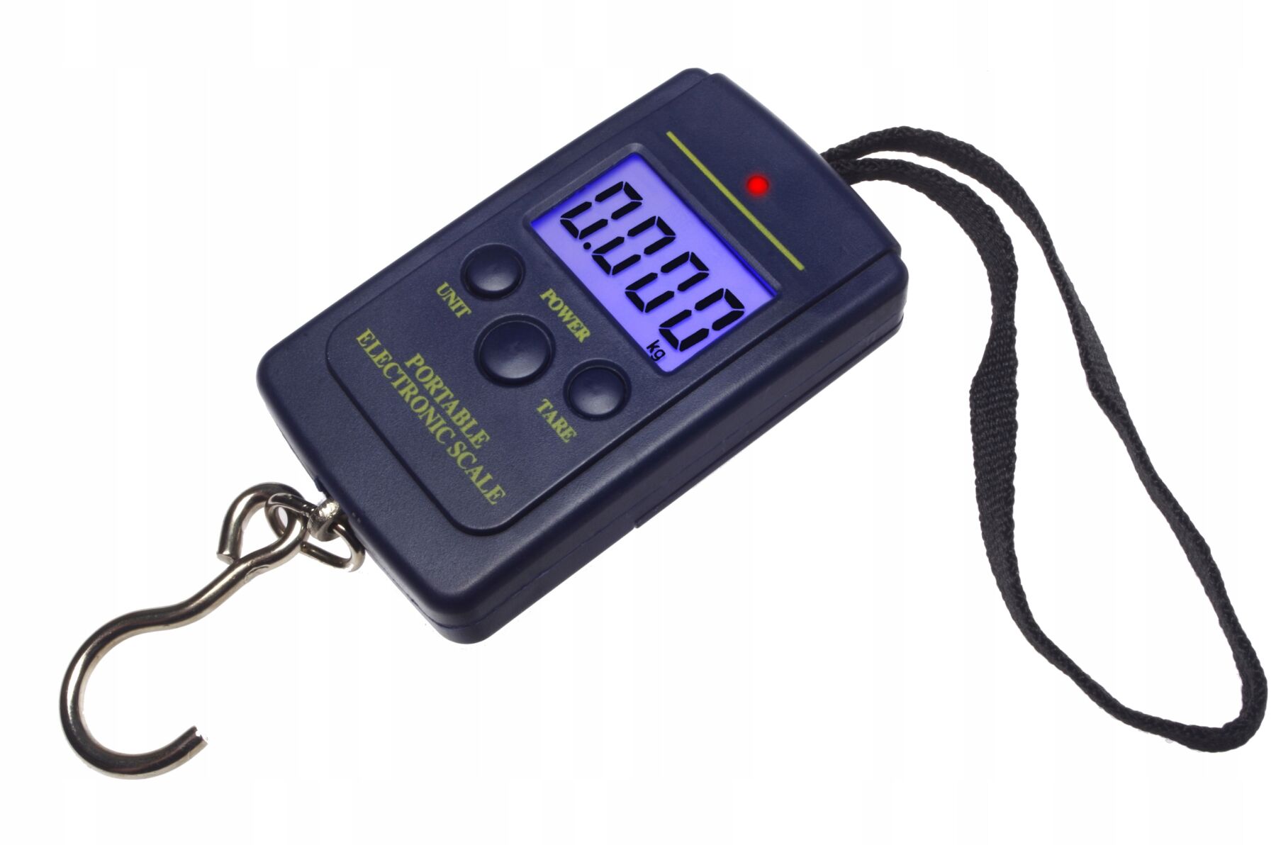 Dokładna cyfrowa LCD waga hakowa na ryby 0-40kg