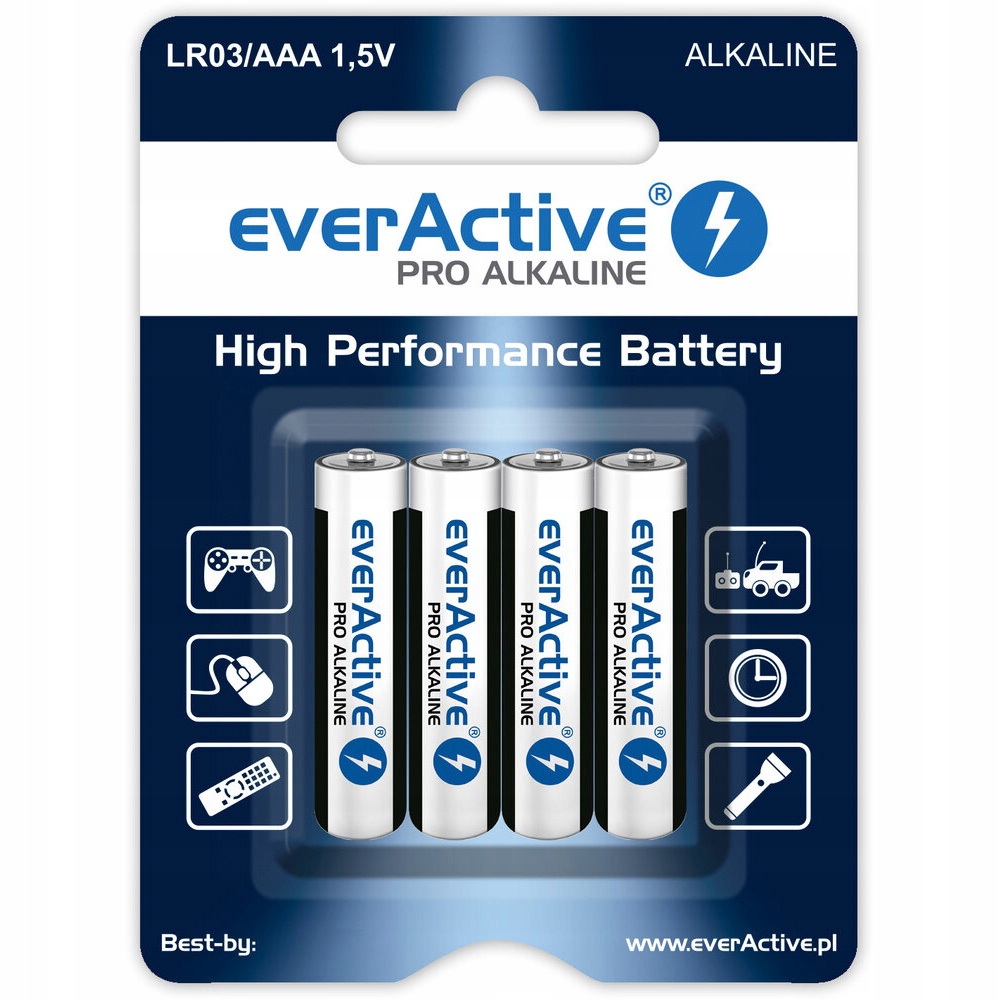 

Baterie EverActive LR03 Aaa Pro 1250 mAh 4 szt.