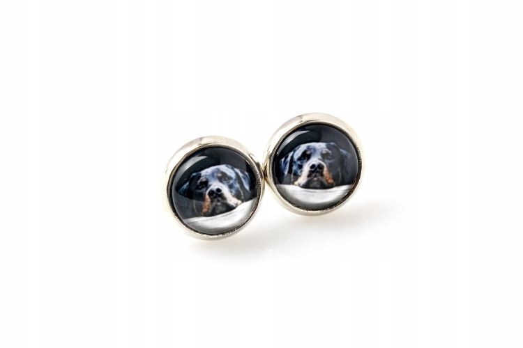 

Rottweiler Kolczyki z Twoim zdjęciem Handmade
