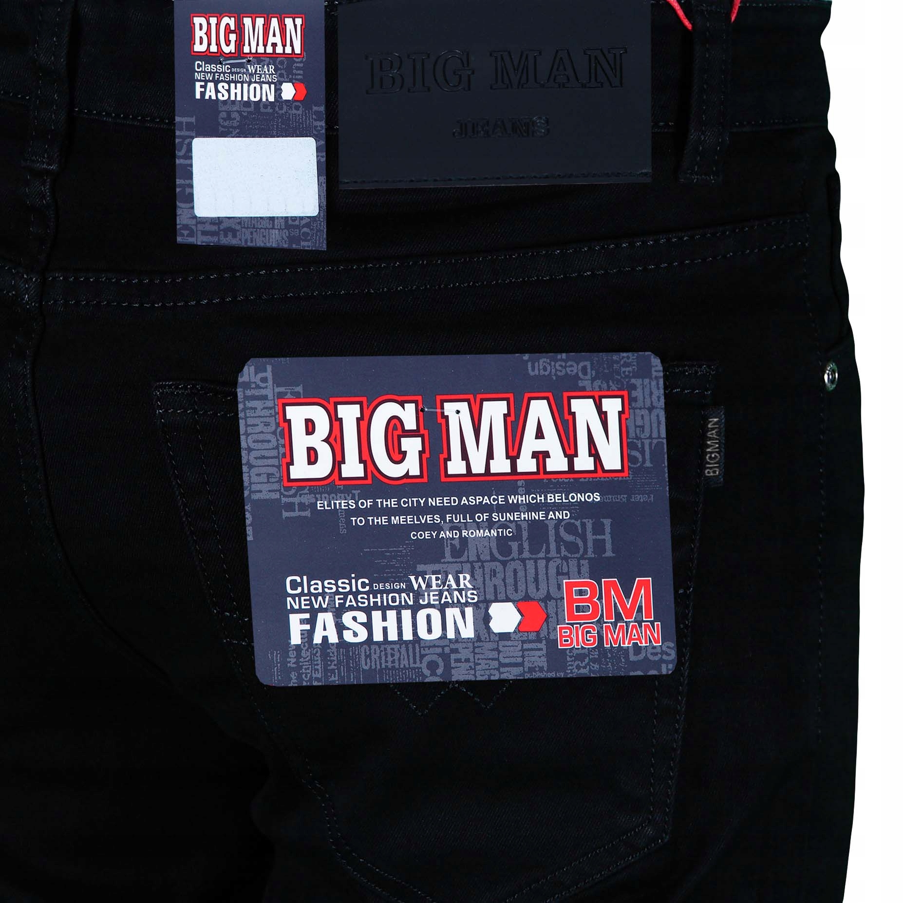 SPODNIE MĘSKIE JEANSOWE CZARNE W32 L30 W84-86 cm Rozmiar 32/30