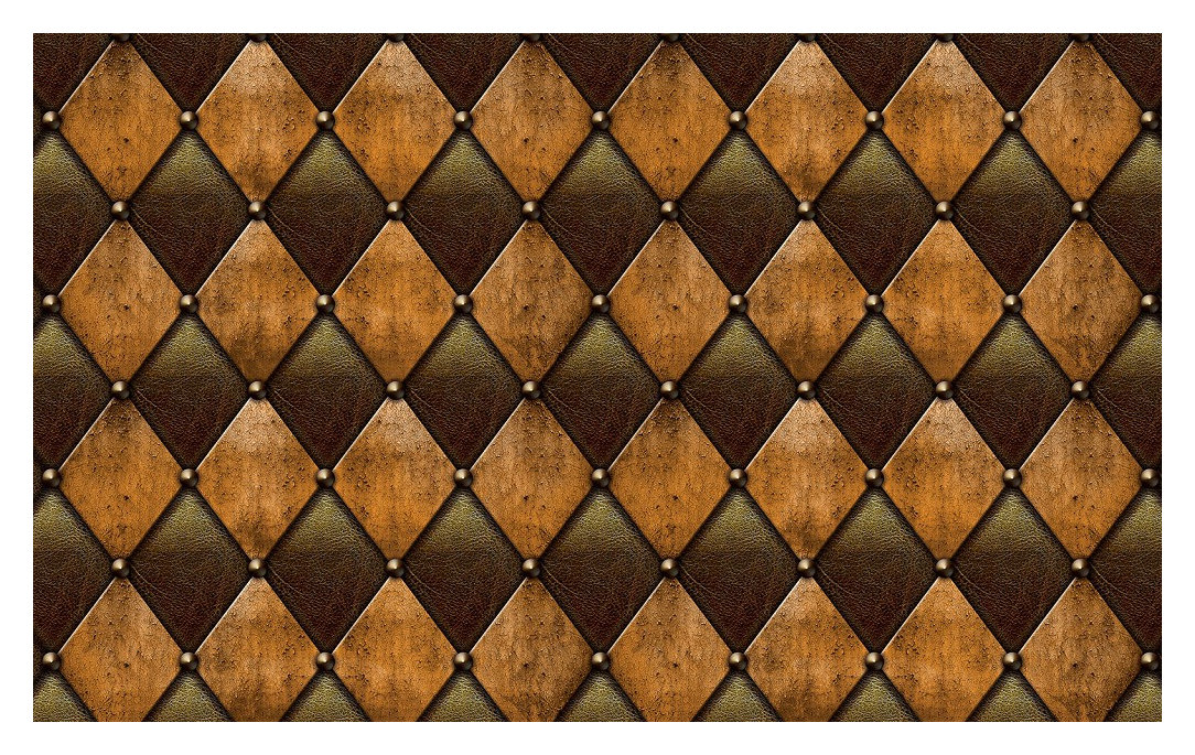 Fototapeta Romby kůže elegance Bronz klasický design 208x146 lepidlo