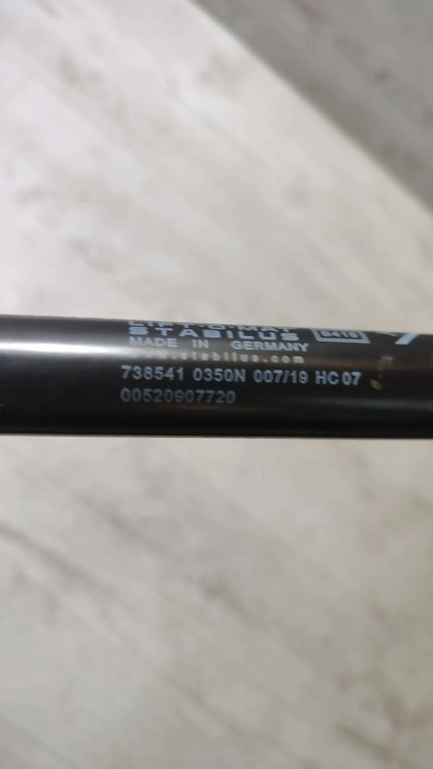 Fiat Tipo II HB 19r. 1.4 rear part side right damper bonnet rear part