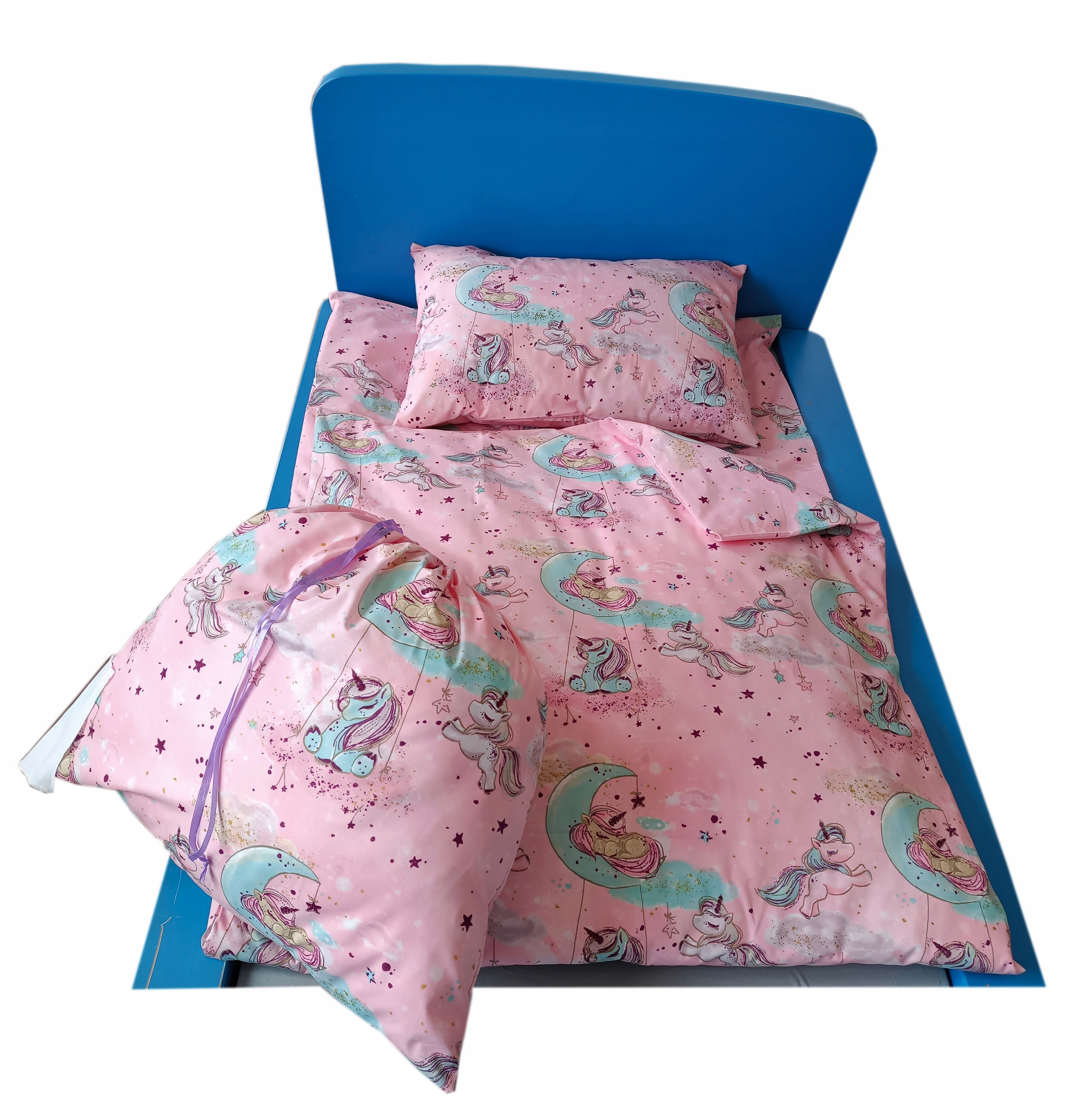 ZESTAW przedszkole żłobek 80x200+40x40+worek 4el.