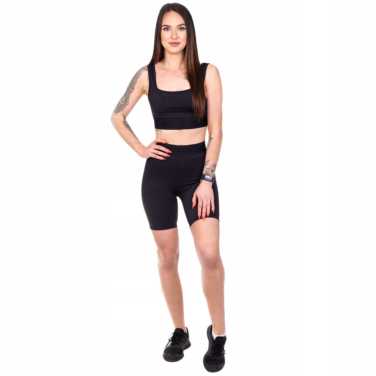 

Guess Leginsy Damskie Kolarki Aileen Black r.M