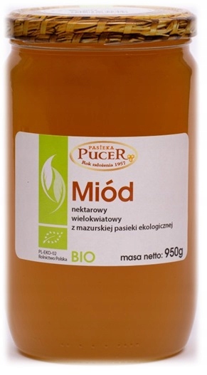 Levně Pucer Med mnohokvětý Bio 950 g