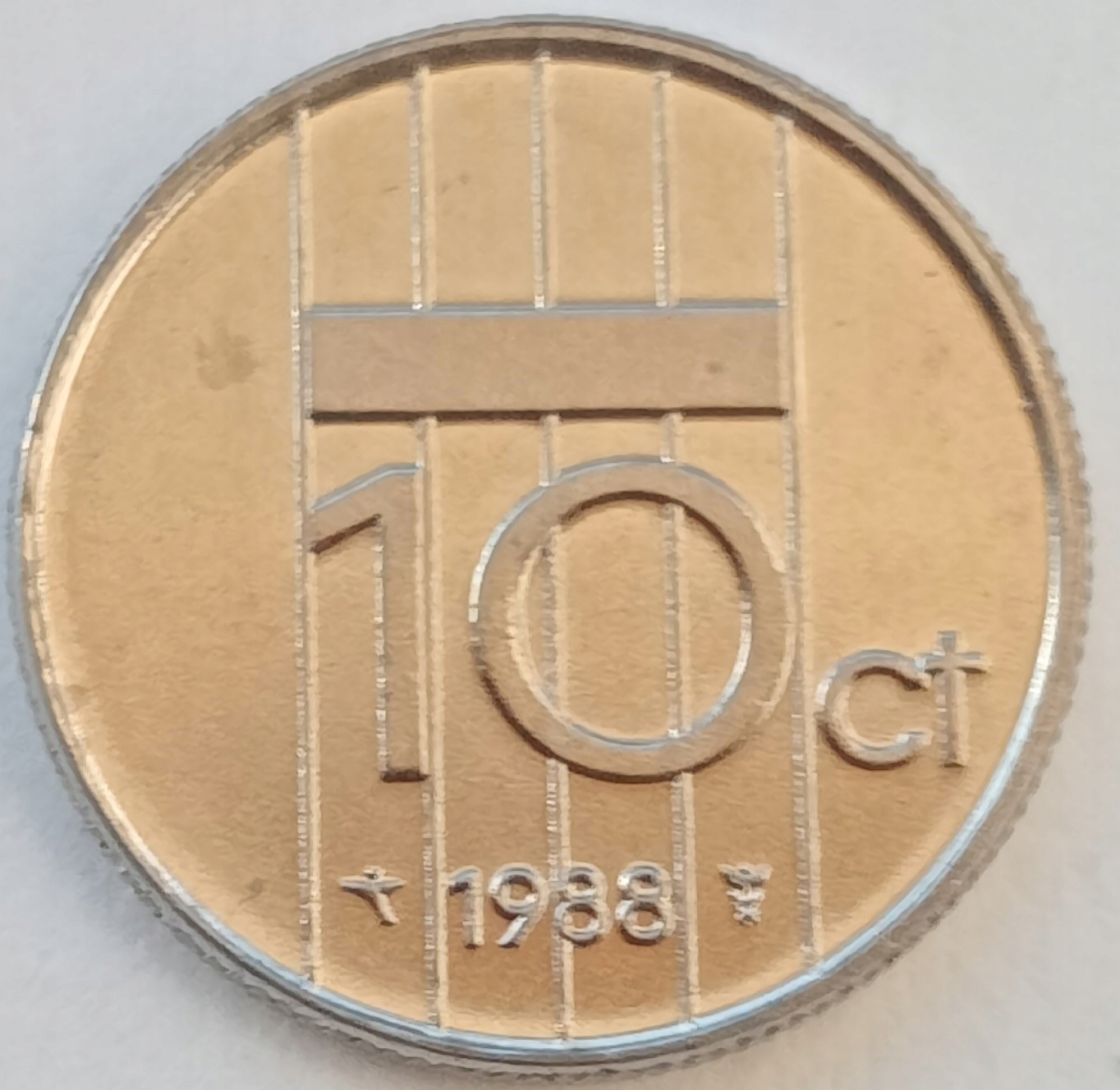 Holandia 10 Cent 1988 Mennicza (UNC)