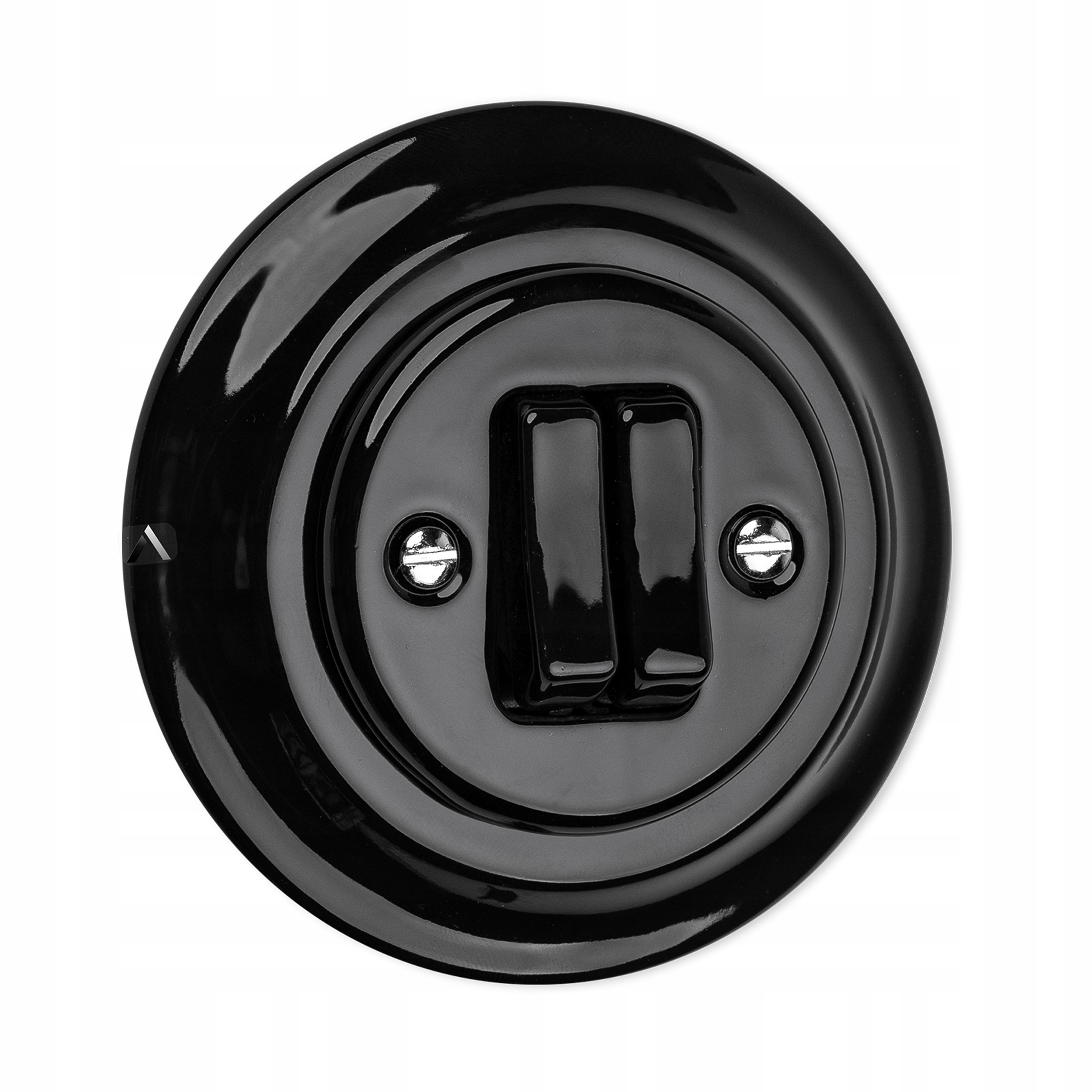 Włącznik podw.sch. ANTICA retro CZARNY loft