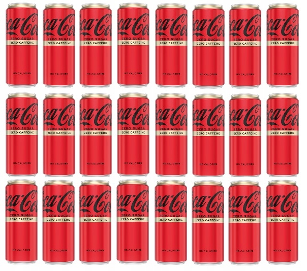 24x 330ml Coca Cola Zero cukru i kofeiny Zgrzewka