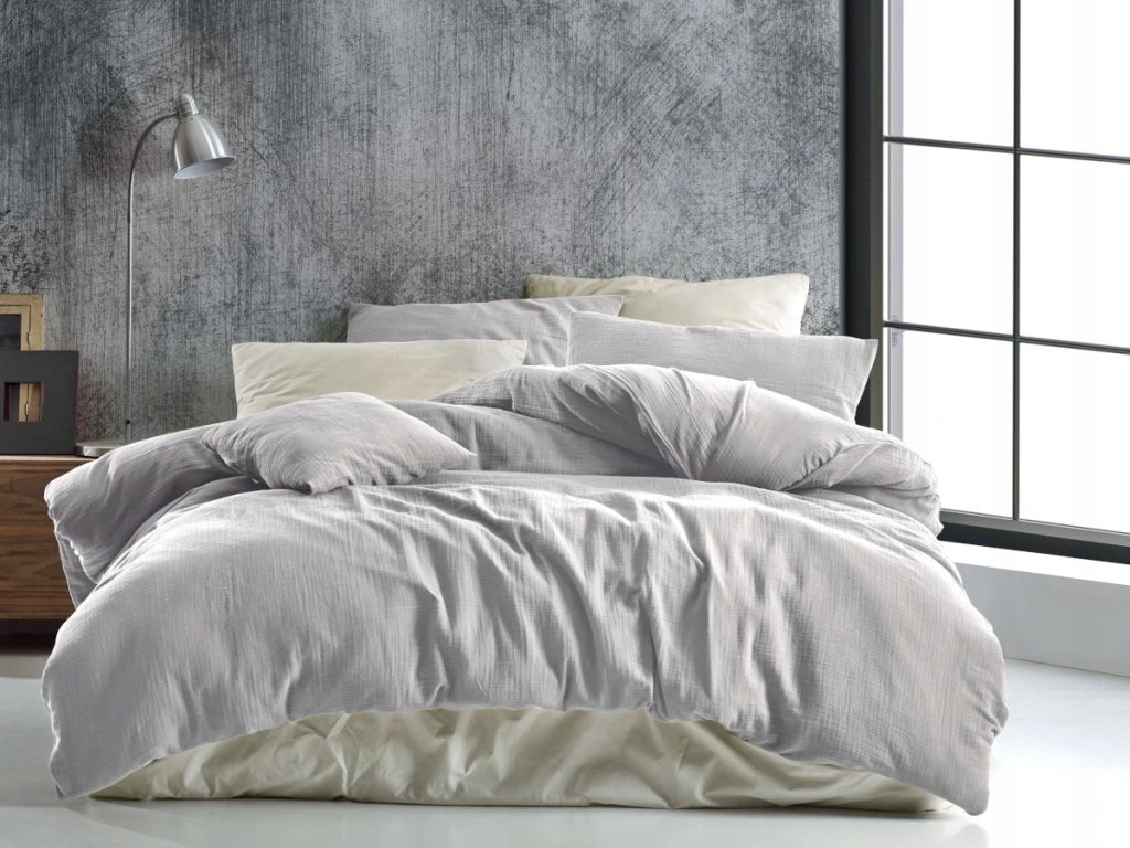 Brotex Mušelinové obliečky 140x200, 70x90 cm svetlo šedé