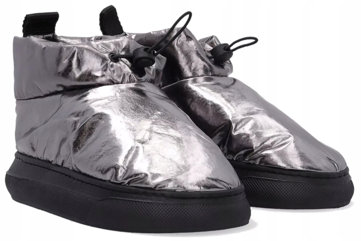 Venezia zateplené stříbrné dámské kotníkové boty na zimu 37