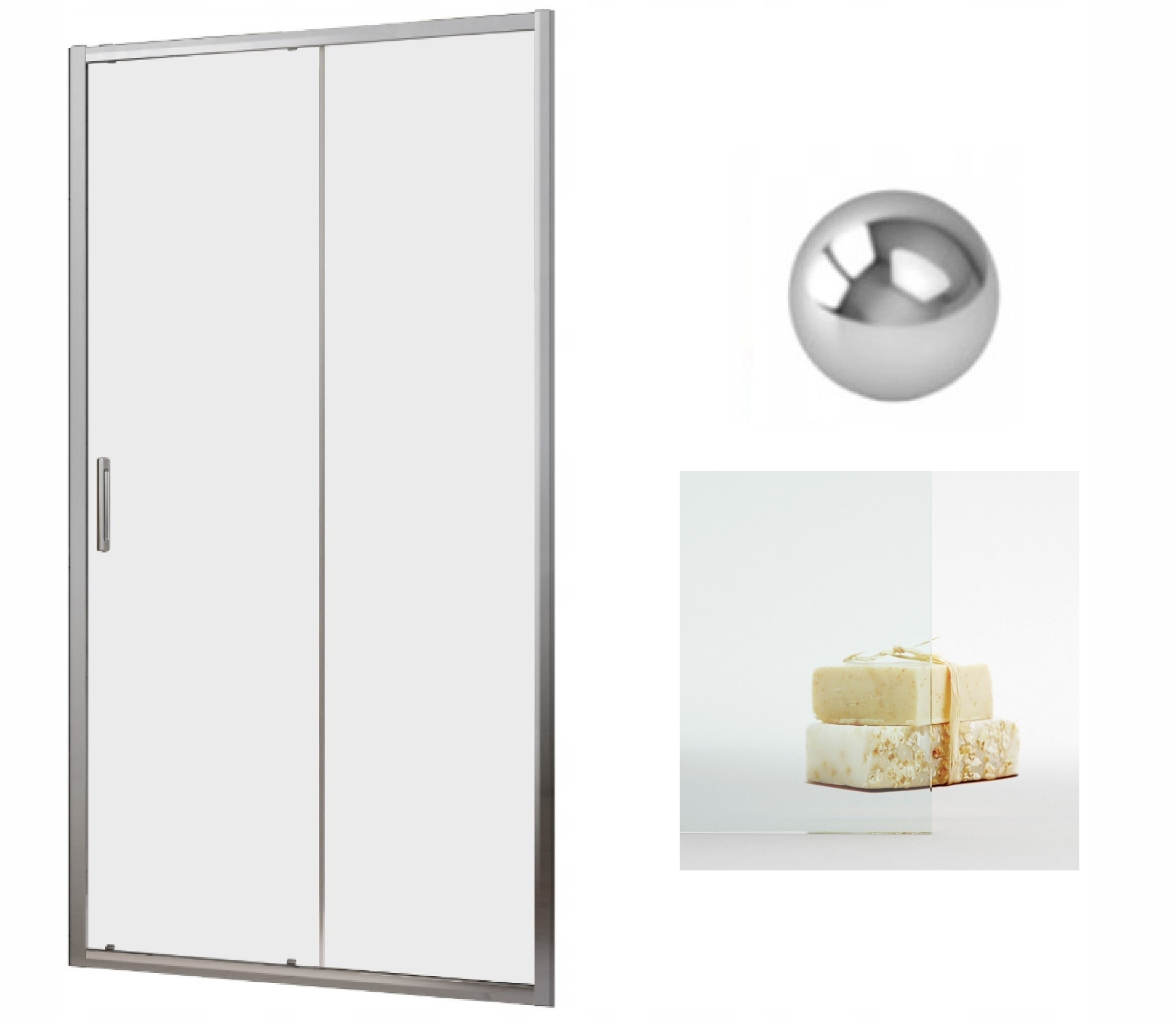 Drzwi prysznicowe Radaway Premium Pro Dwj 110x200 przejrzyste