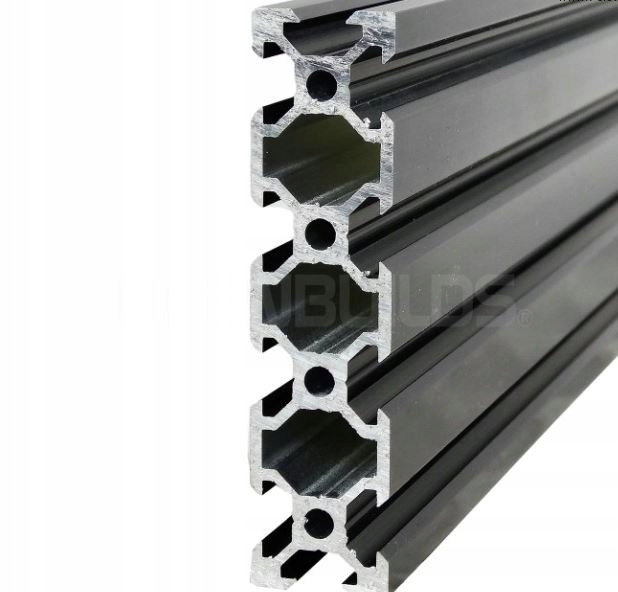 Profil aluminiowy V-slot 2080 50cm czarny- do dr