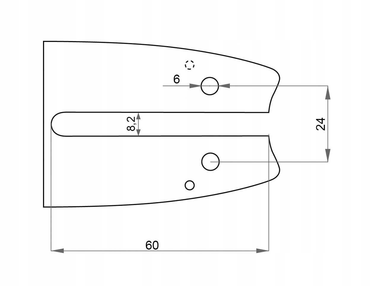 PROWADNICA + 2x ŁAŃCUCH MF 14 / 50 / 3/8 / 1.3mm Marka MF