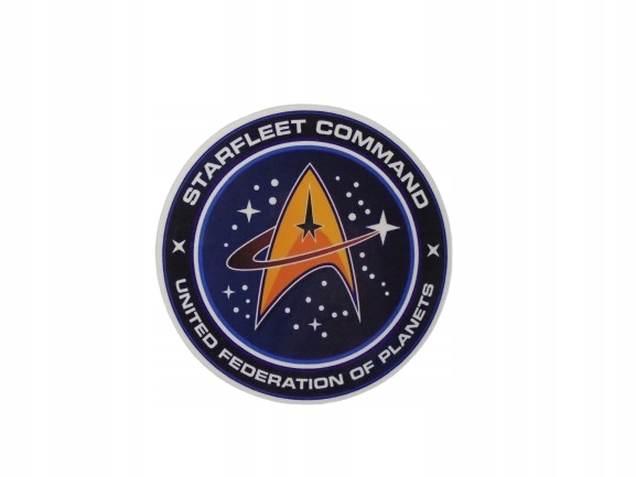 Naklejka Winylowa unikat Star Trek United Federation Of Planets 7 x 7 cm