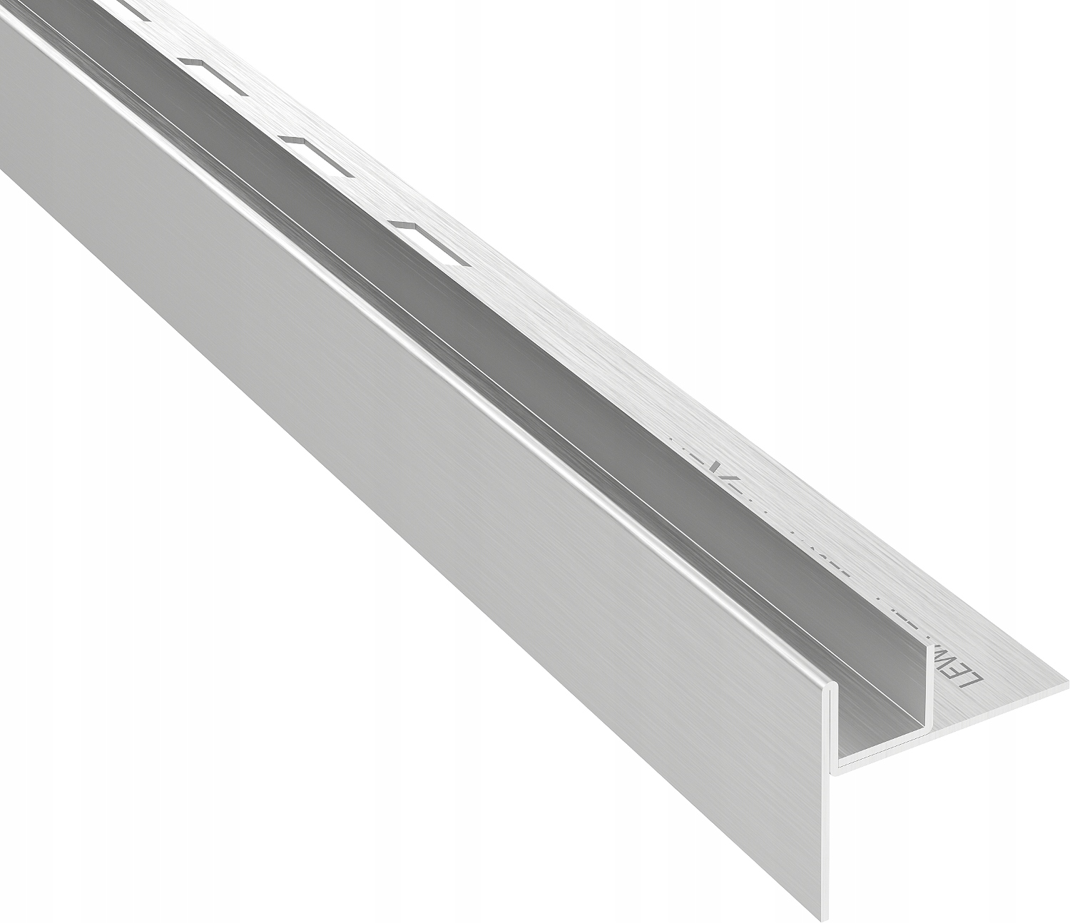 Listwa spadkowa lewa brodzikowa do szkła 180 Mexen Line-B inox