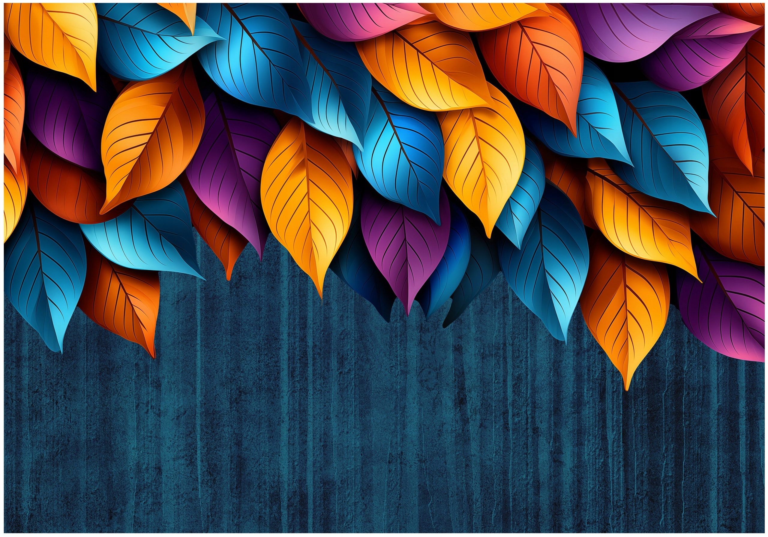 Fototapeta Farebné Listy Tapeta Na Flizeline Do Predsiene 400x280