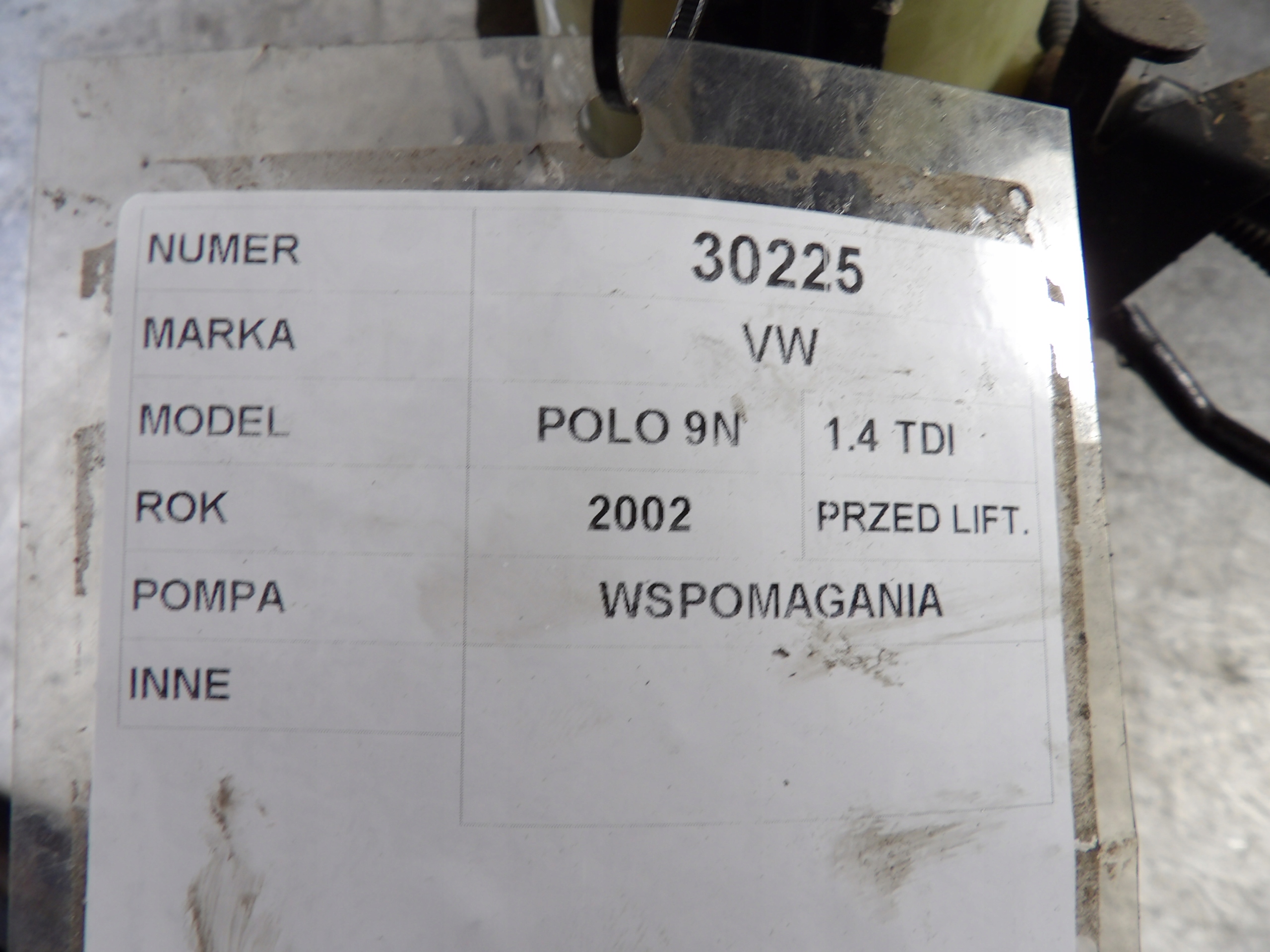 Volkswagen Polo IV 9N servo pump 6Q0423376