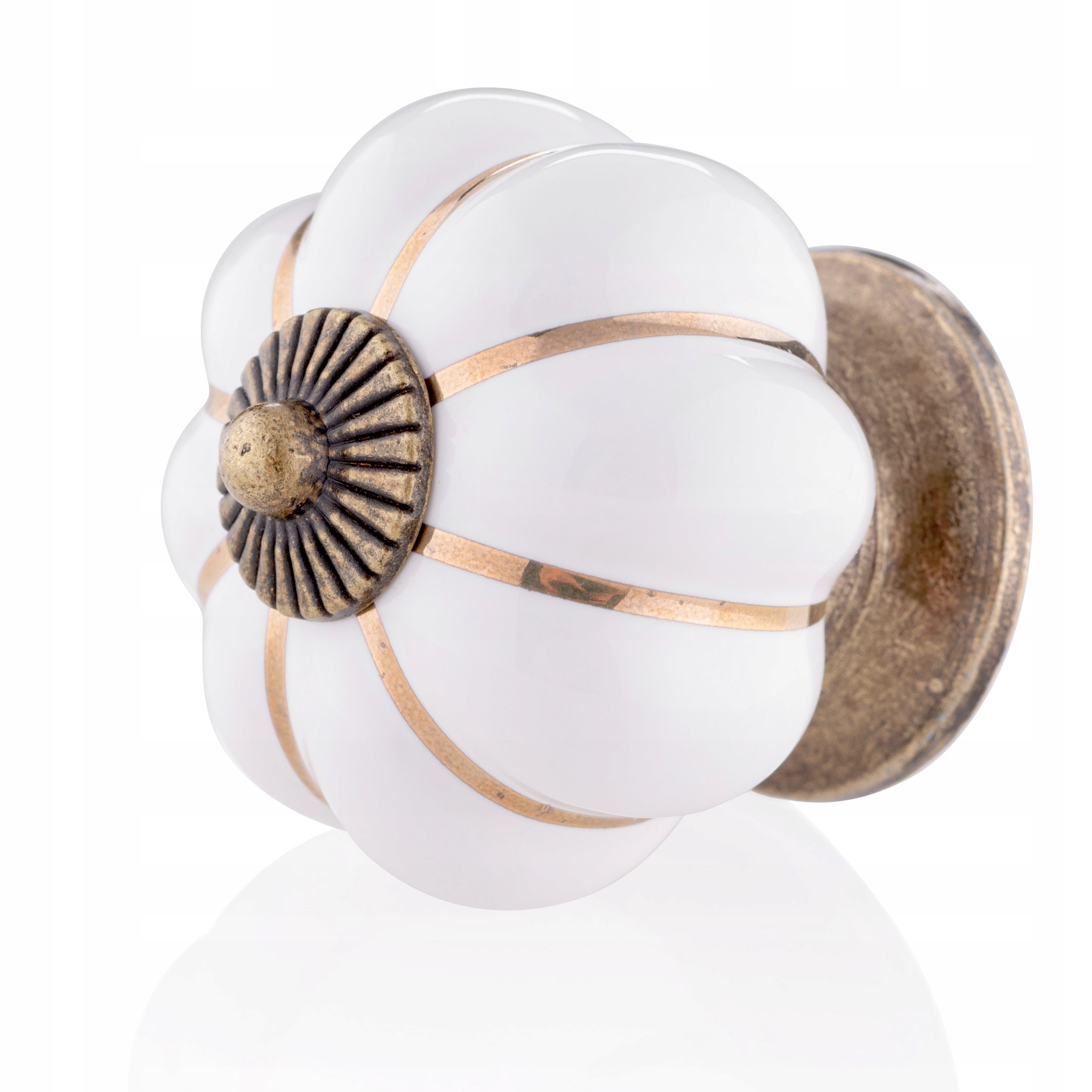 

Gałka Meblowa Dynia Retro porcelana Biała 40 mm