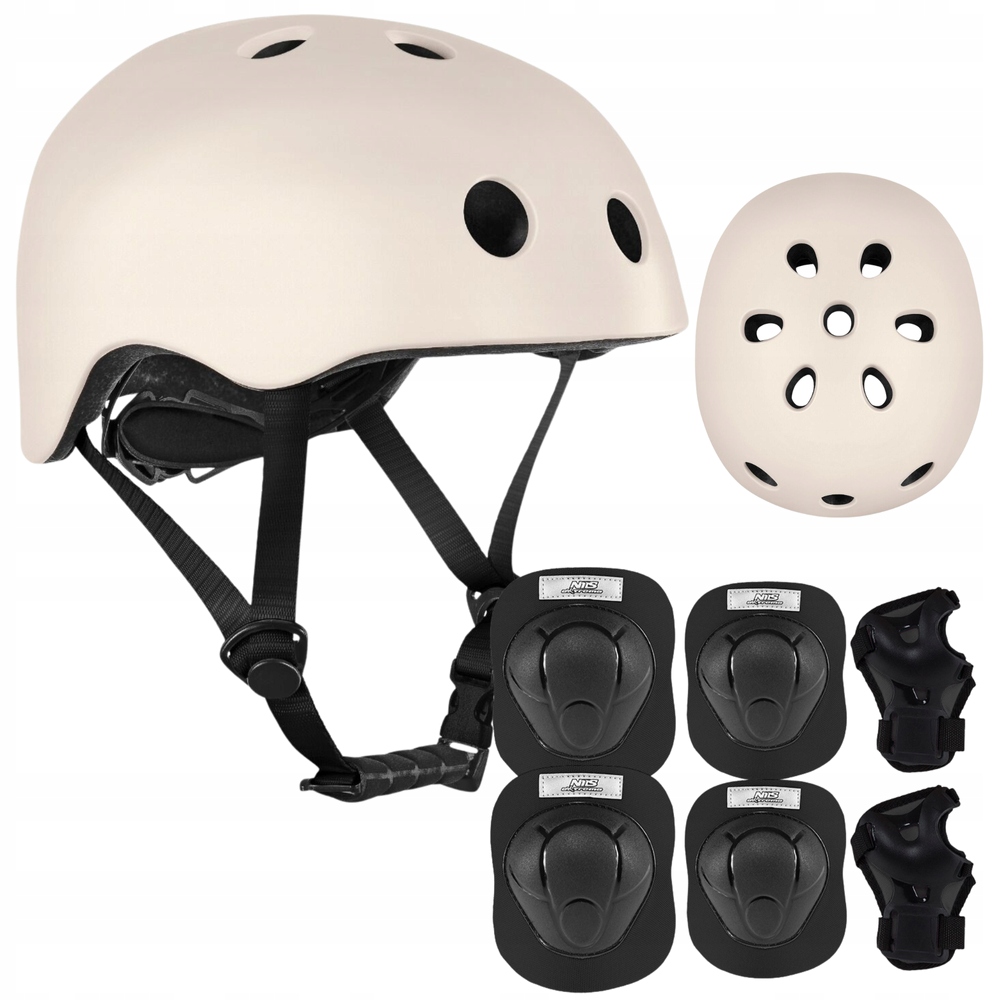 Helma na kolečkové brusle Kolo Skateboard Regulovatelný Oříšek 54-58 cm Chrániče M