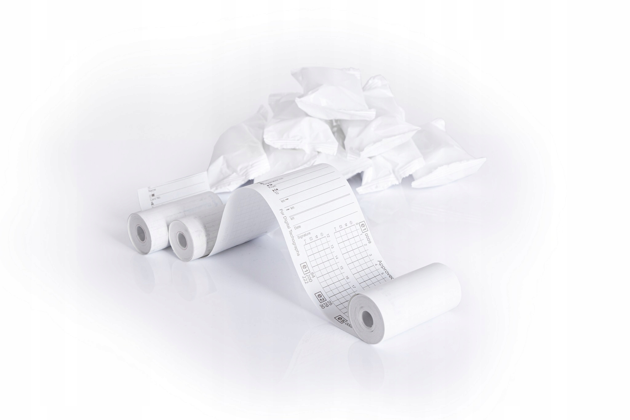 ROLKI PAPIER DO TACHOGRAFU TEKSON 20 kartonow Weight with packaging 10 kg