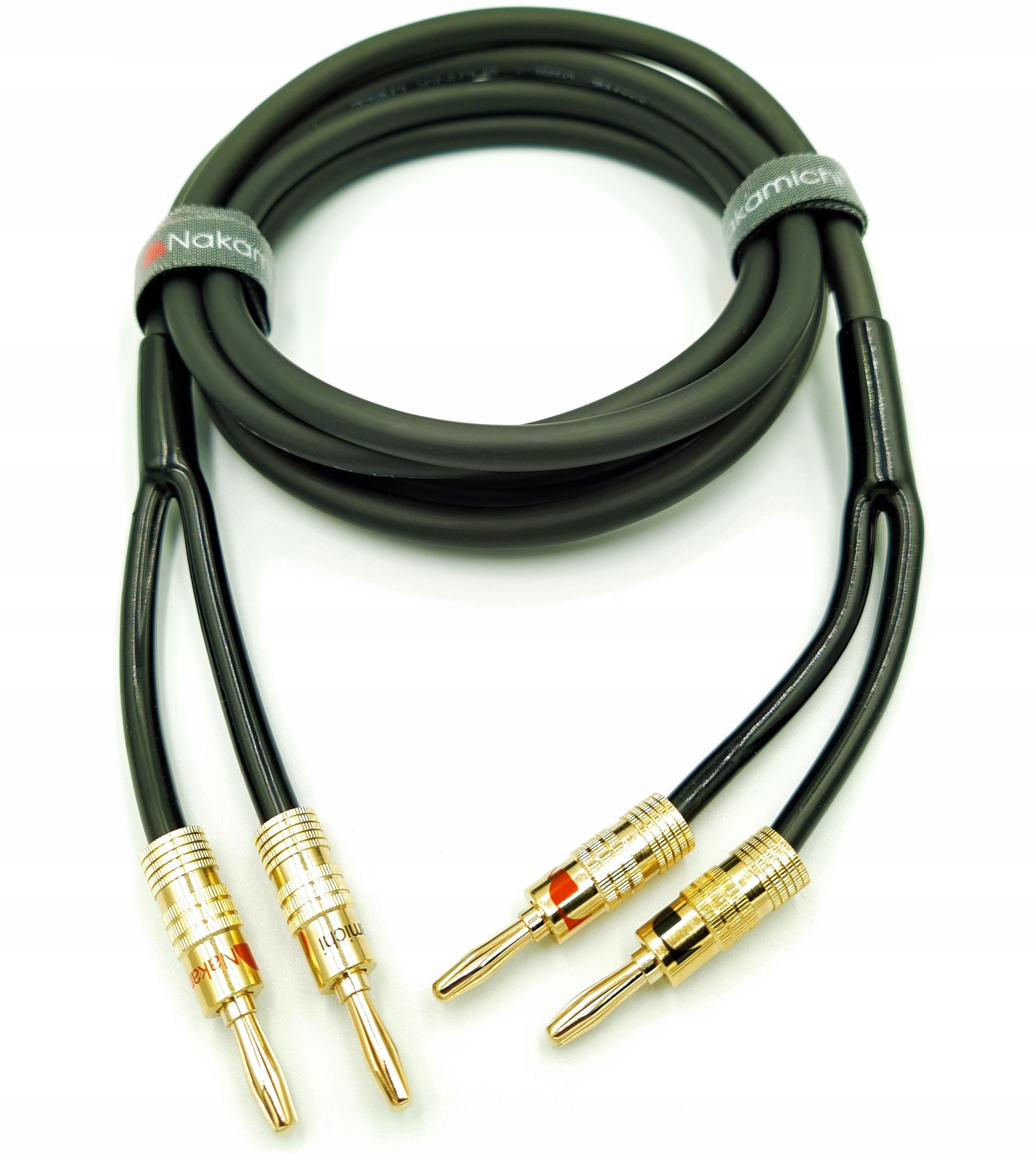 NAKAMICHI OFC 2X4 банан золото 4,5 м акустический кабель