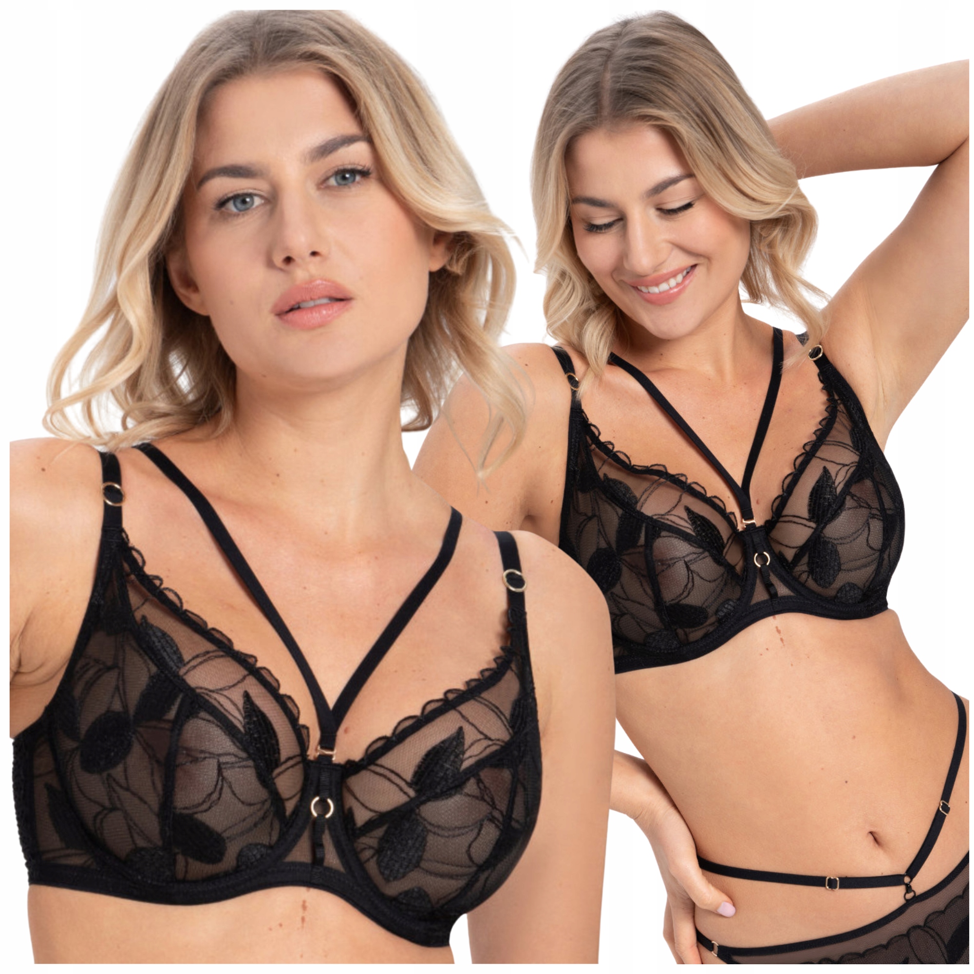 Podprsenka měkká braletka soft smyslná strapsy Samanta Kendall A125 65F