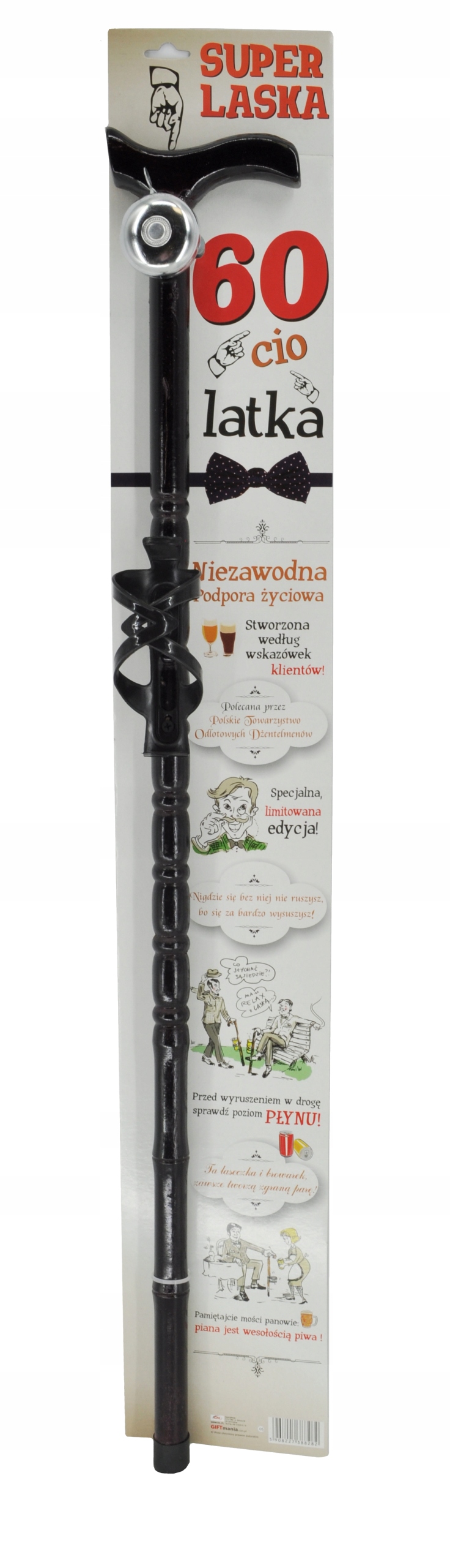 

Laska 60 urodziny z dzwonkiem 95 cm